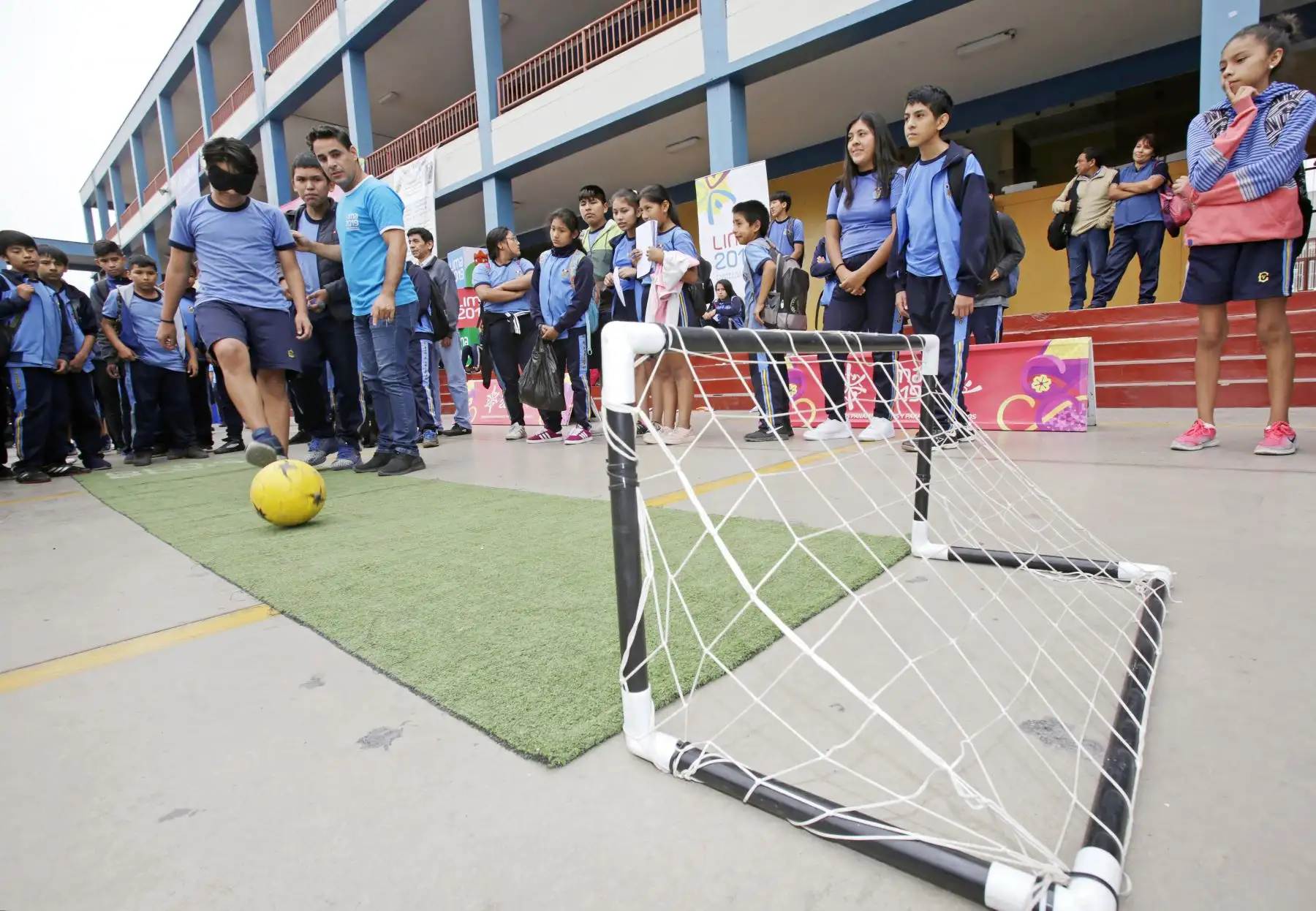 Lima 2019 celebra A 100 días de los Juegos Parapanamericanos en colegio de La Victoria.
Foto: ANDINA/Lima 2019
