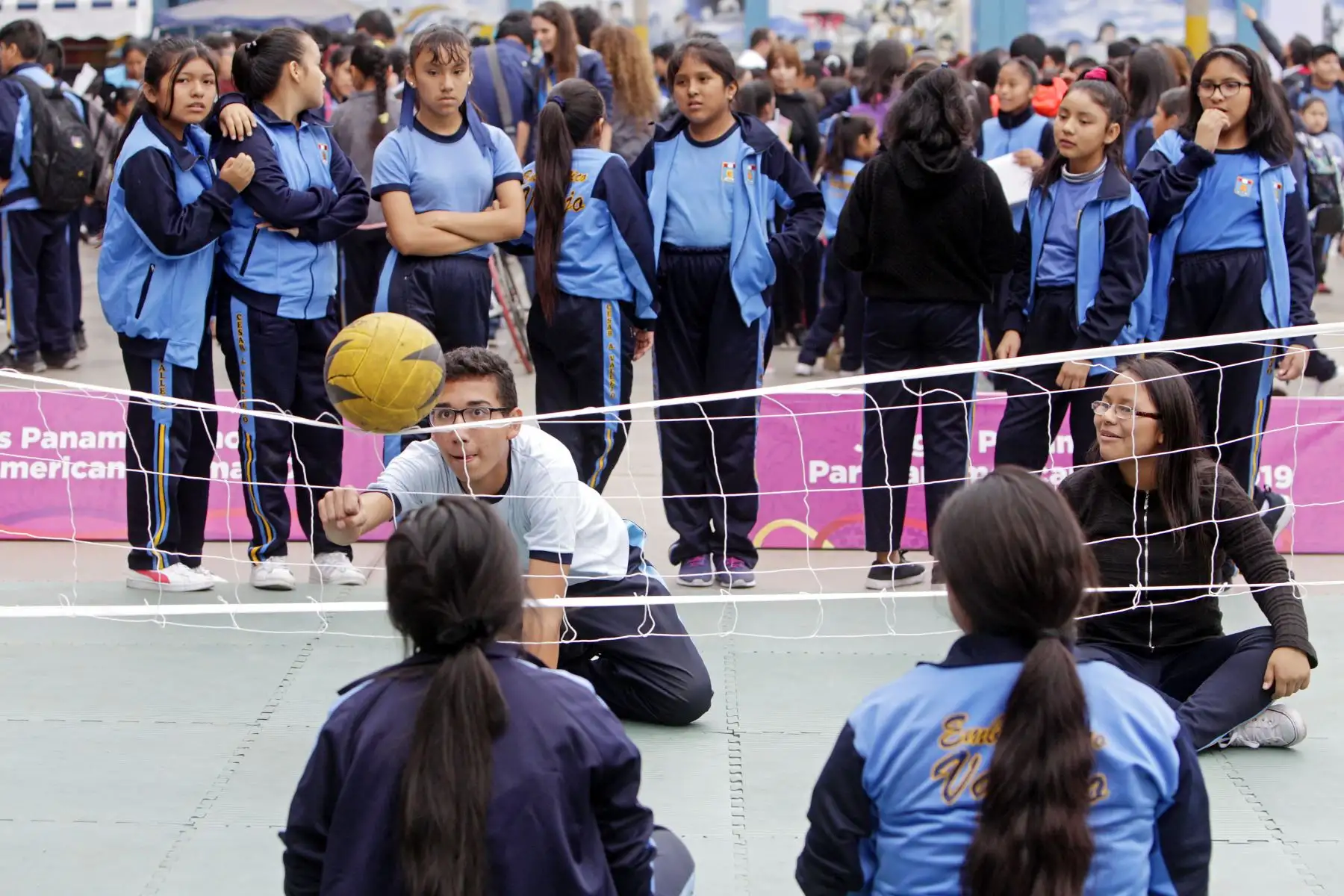 Lima 2019 celebra A 100 días de los Juegos Parapanamericanos en colegio de La Victoria.
Foto: ANDINA/Lima 2019