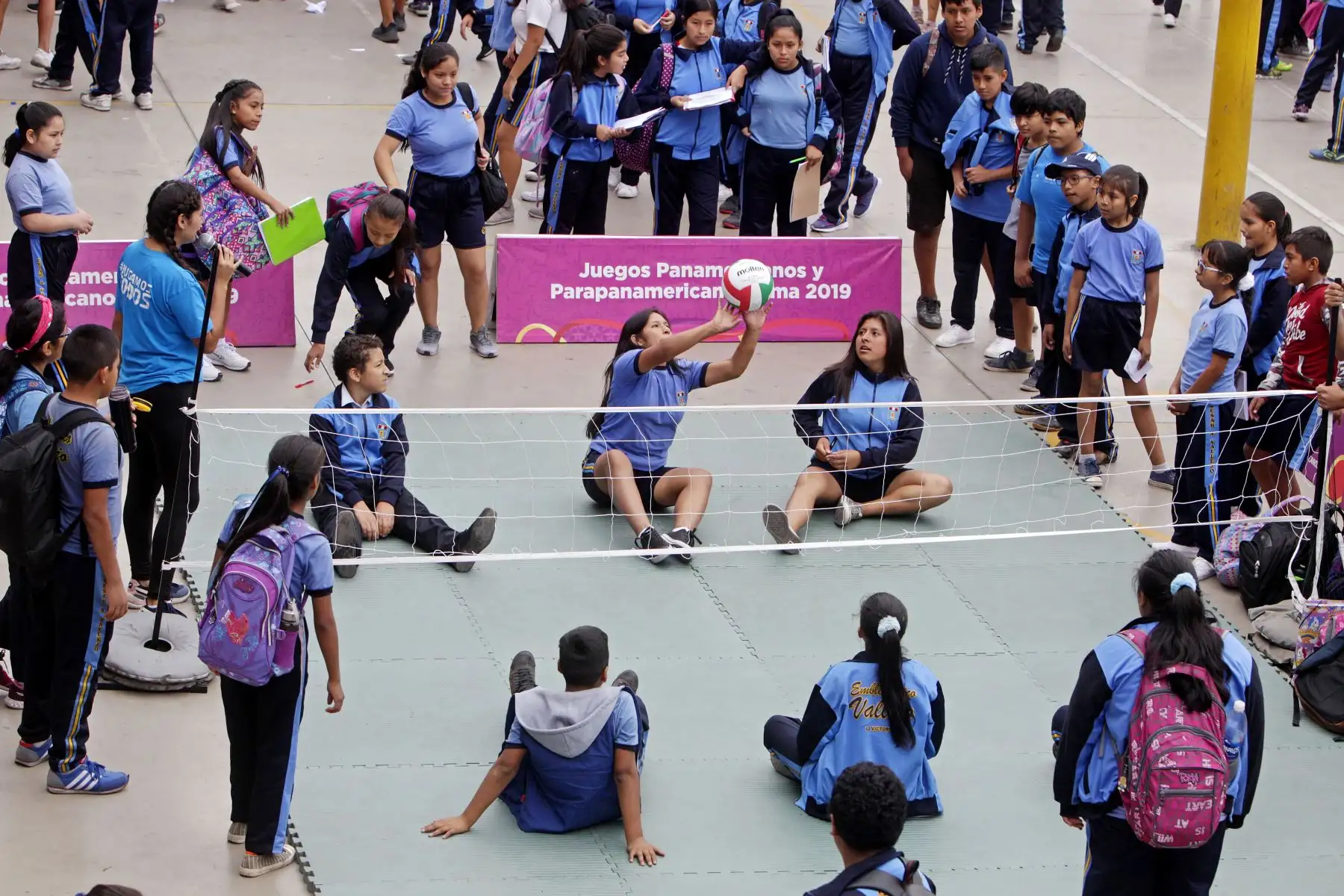Lima 2019 celebra A 100 días de los Juegos Parapanamericanos en colegio de La Victoria.
Foto: ANDINA/Lima 2019