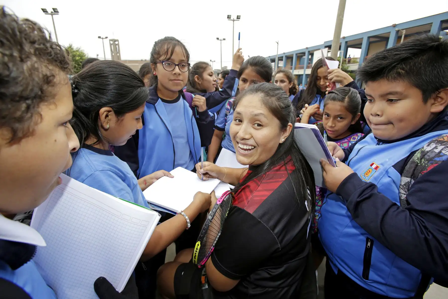 Lima 2019 celebra A 100 días de los Juegos Parapanamericanos en colegio de La Victoria.
Foto: ANDINA/Lima 2019