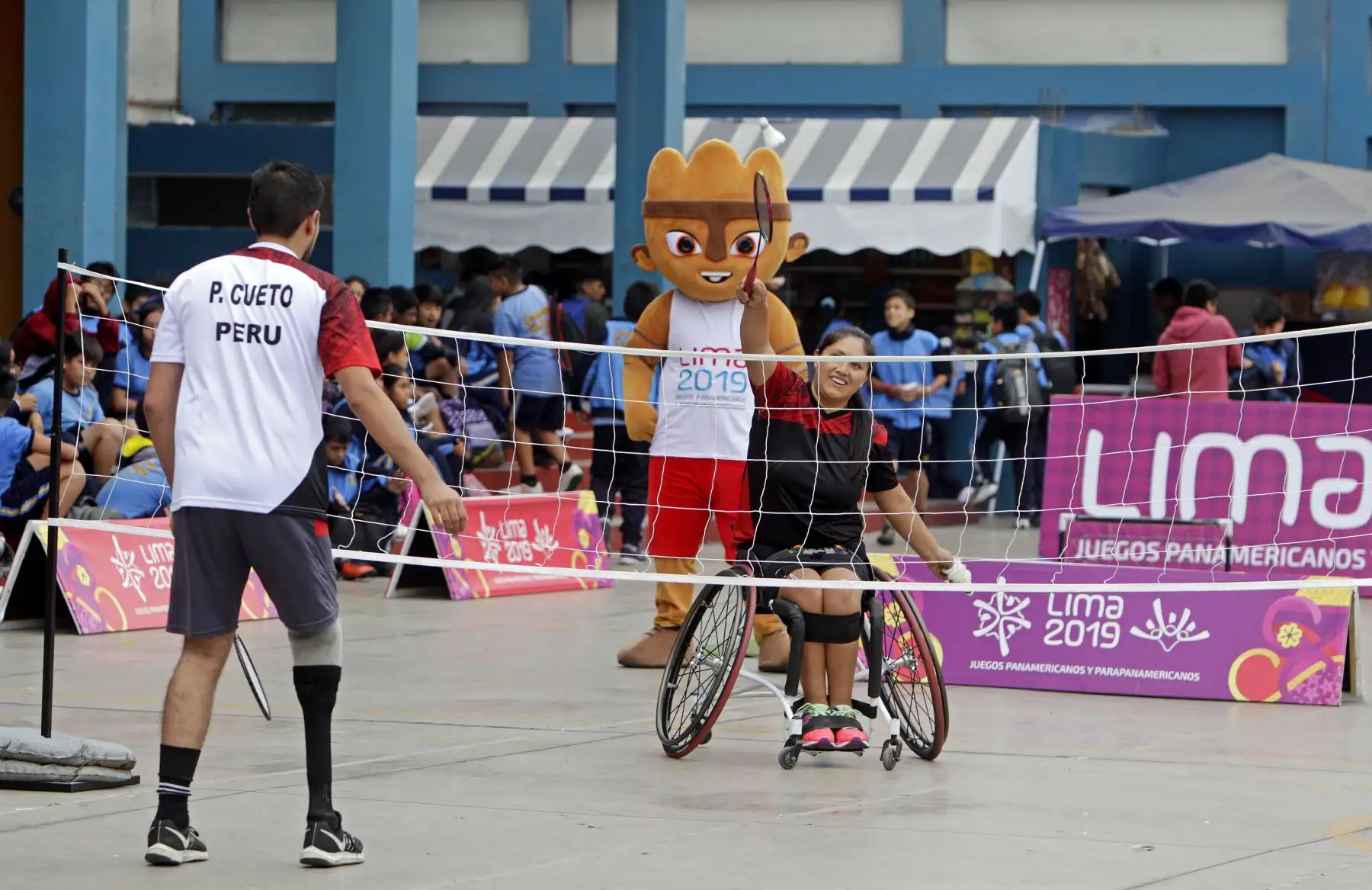 Lima 2019 celebra A 100 días de los Juegos Parapanamericanos en colegio de La Victoria.
Foto: ANDINA/Lima 2019