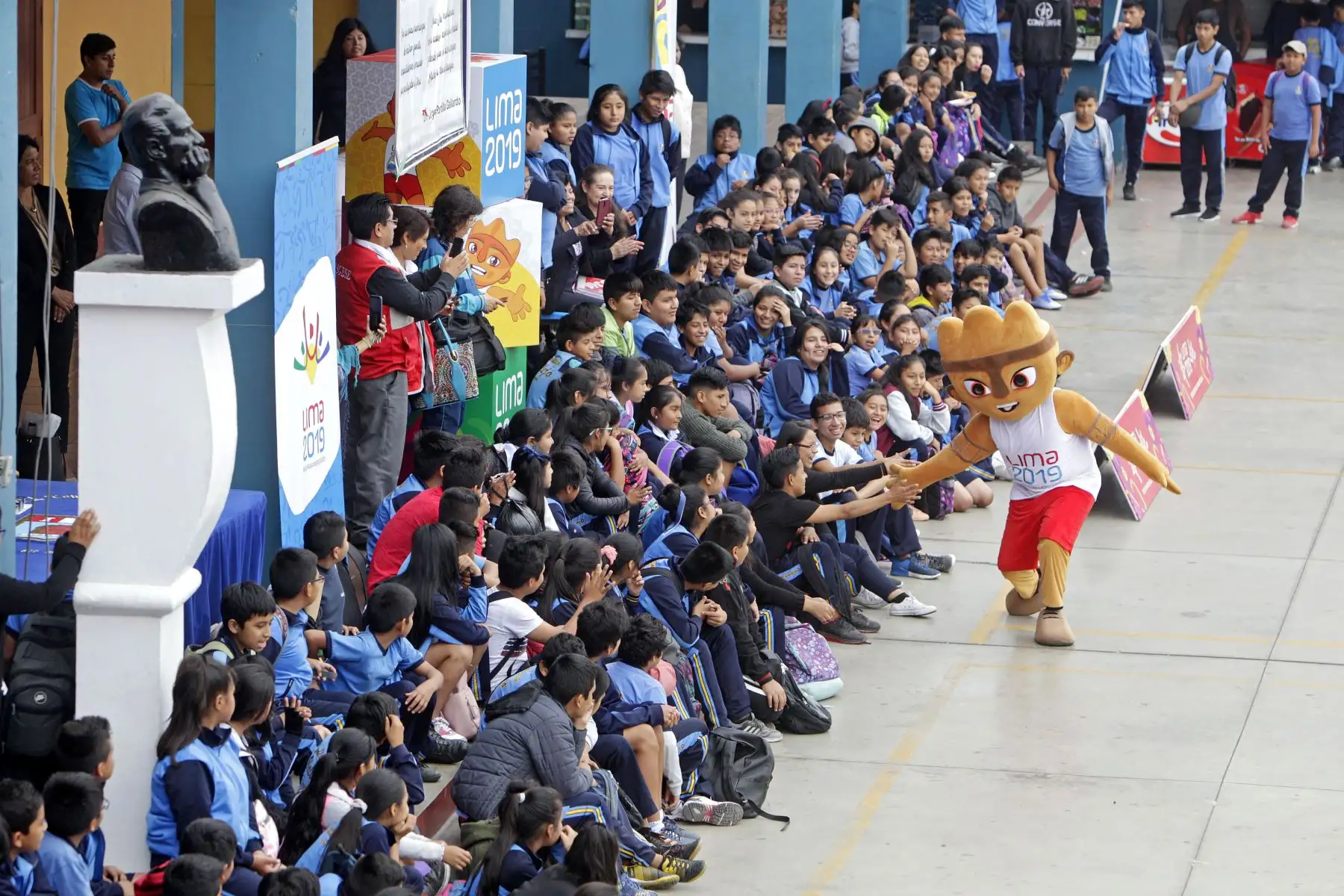 Lima 2019 celebra A 100 días de los Juegos Parapanamericanos en colegio de La Victoria.
Foto: ANDINA/Lima 2019