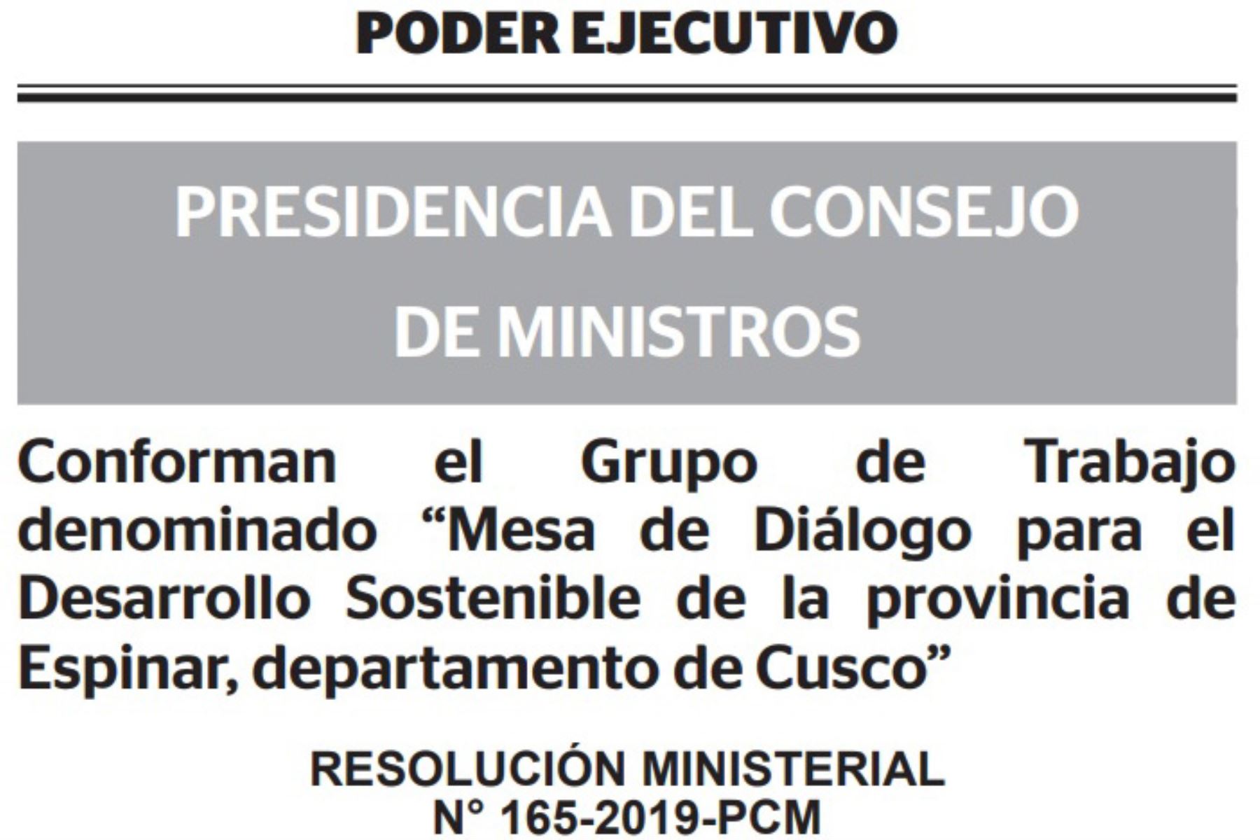 Conforman Mesa de Diálogo para Desarrollo Sostenible de la provincia cusqueña de Espinar