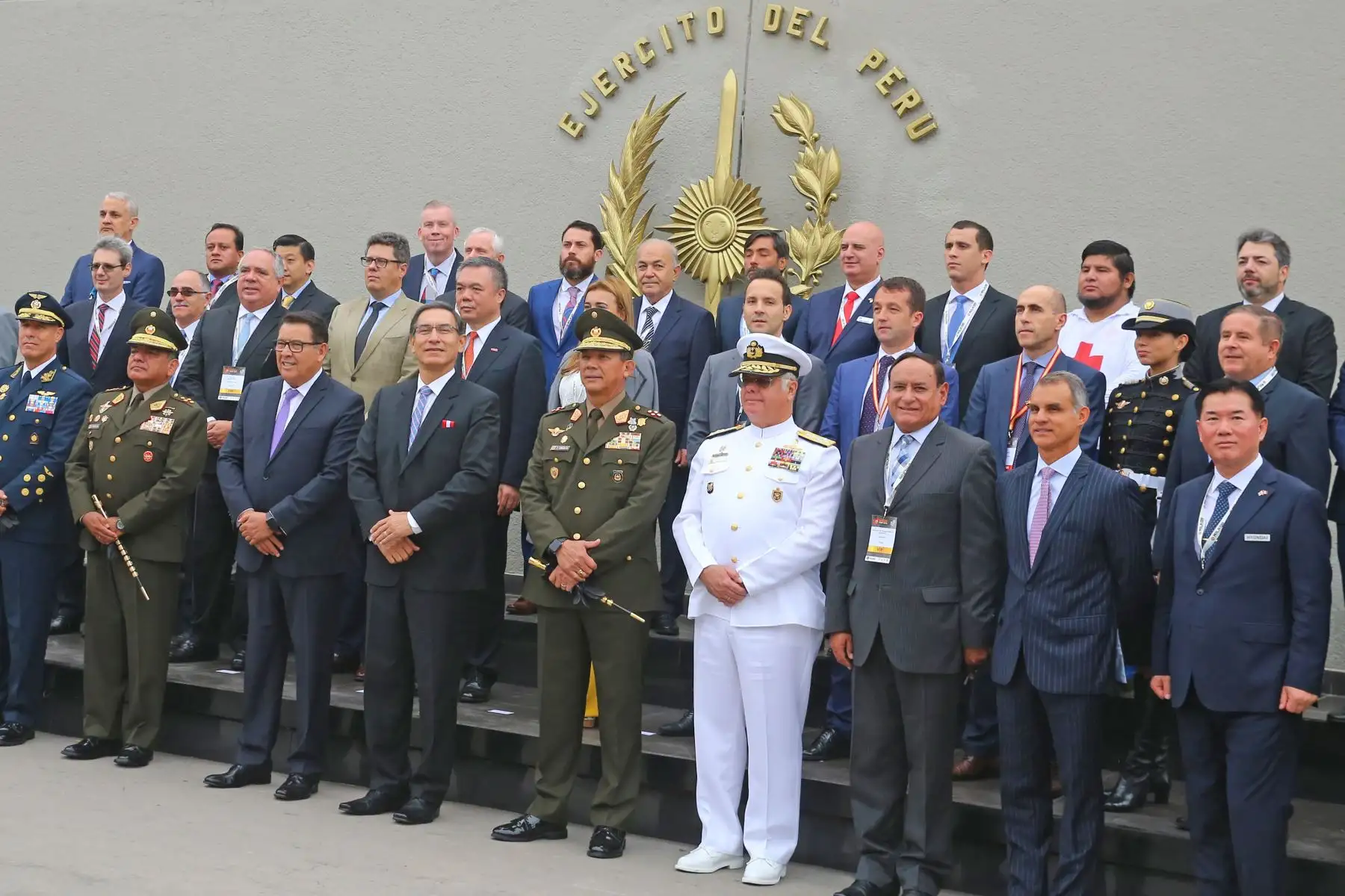 Presidente Martín Vizcarra inaugura el VII Salón Internacional de Tecnología para la Defensa y Prevención de Desastres – SITDEF 2019. Foto: ANDINA/Vidal Tarqui