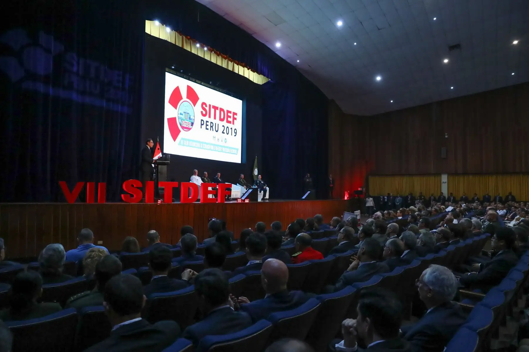Presidente Martín Vizcarra inaugura el VII Salón Internacional de Tecnología para la Defensa y Prevención de Desastres – SITDEF 2019. Foto: ANDINA/ Prensa Presidencia
