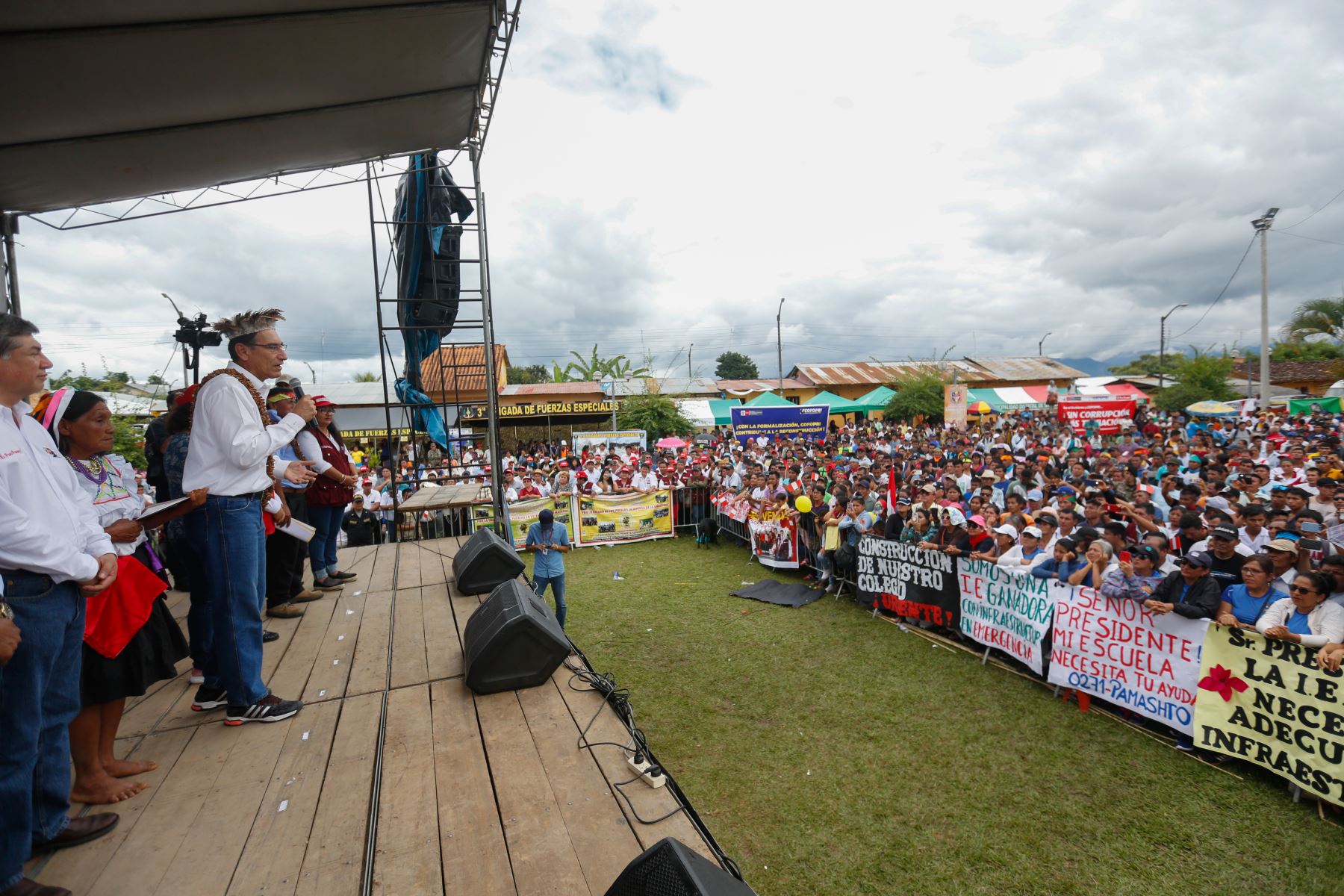 Presidente Martín Vizcarra entregará títulos de propiedad a comunidades indígenas de Loreto. Foto: ANDINA/Prensa Presidencia.
