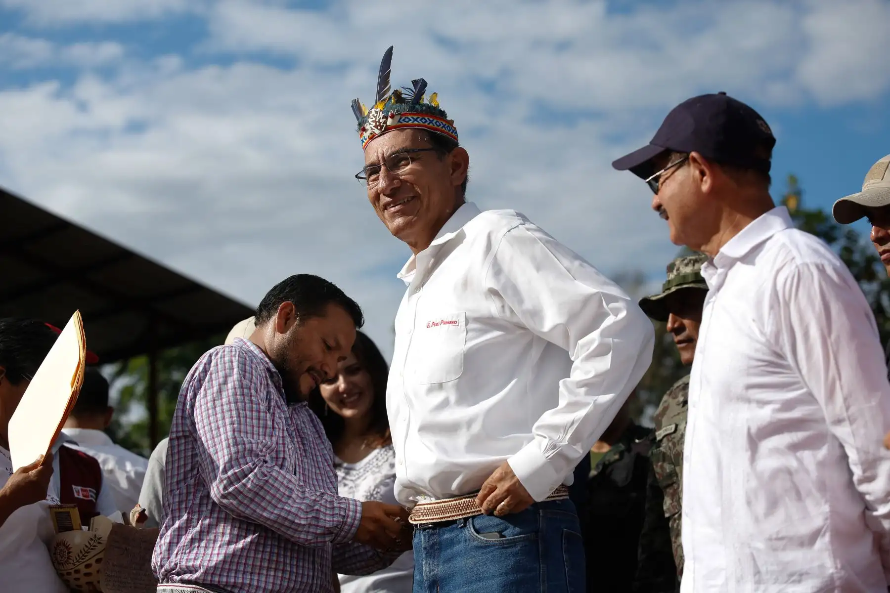 Presidente Martín Vizcarra visita Cooperativa Agraria Allima Cacao, en el distrito de Chazuta, región San Martín.Foto: ANDINA/Prensa Presidencia