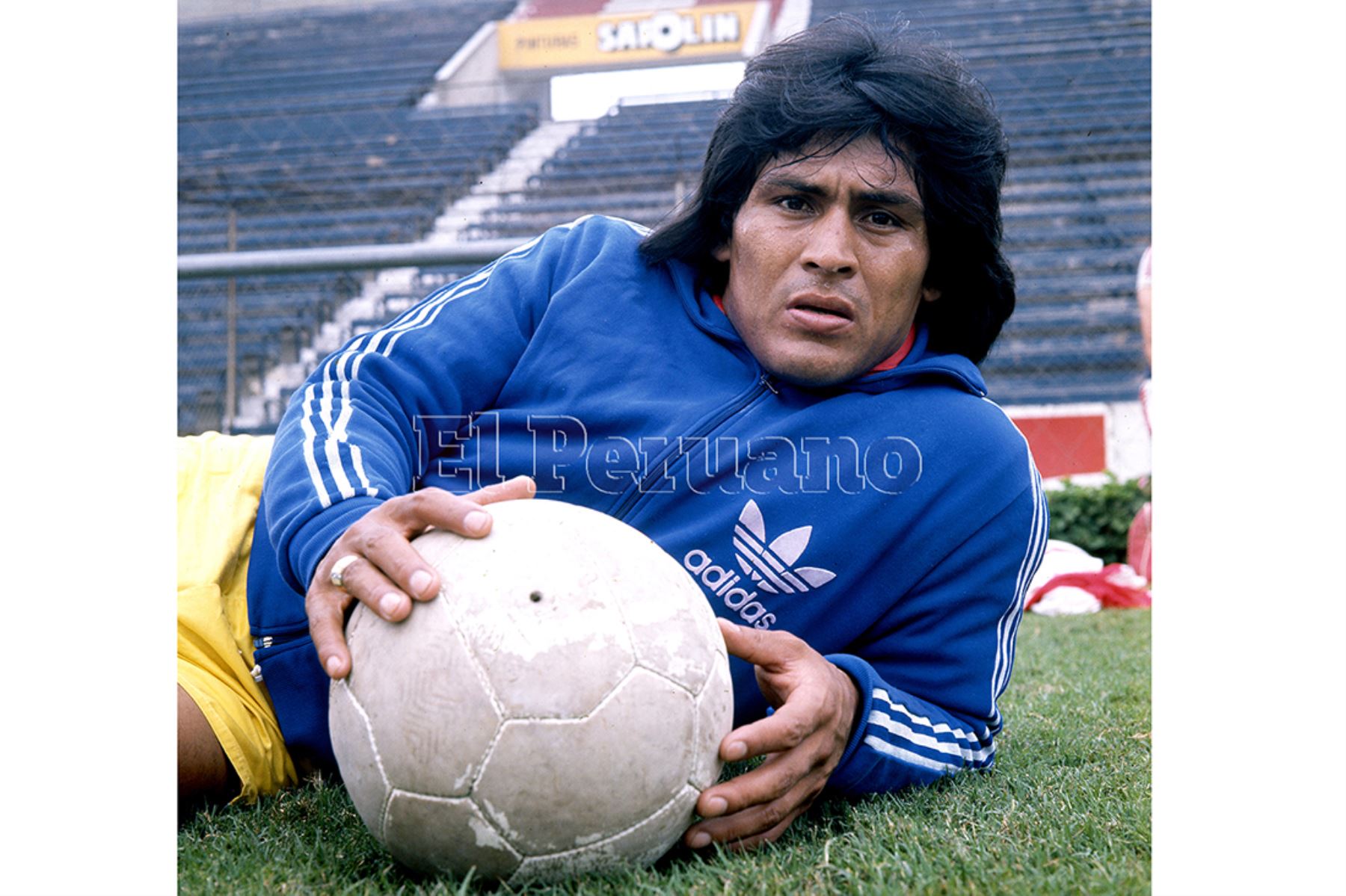Lima - noviembre 1977 / Hugo Sotil delantero de Alianza Lima. Foto: Archivo Histórico de EL PERUANO