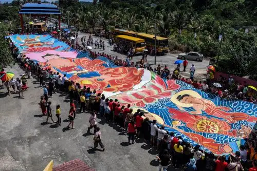 Celebraciones budistas en Kuala Lumpur. Foto: AFP