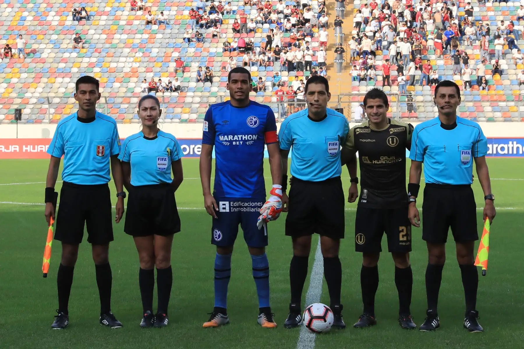 Universitario se enfrenta al  Municipal  por la fecha 14 de la Liga 1 Apertura en el estadio monumental de Ate.
Foto: ANDINA/Juan Carlos Guzmán