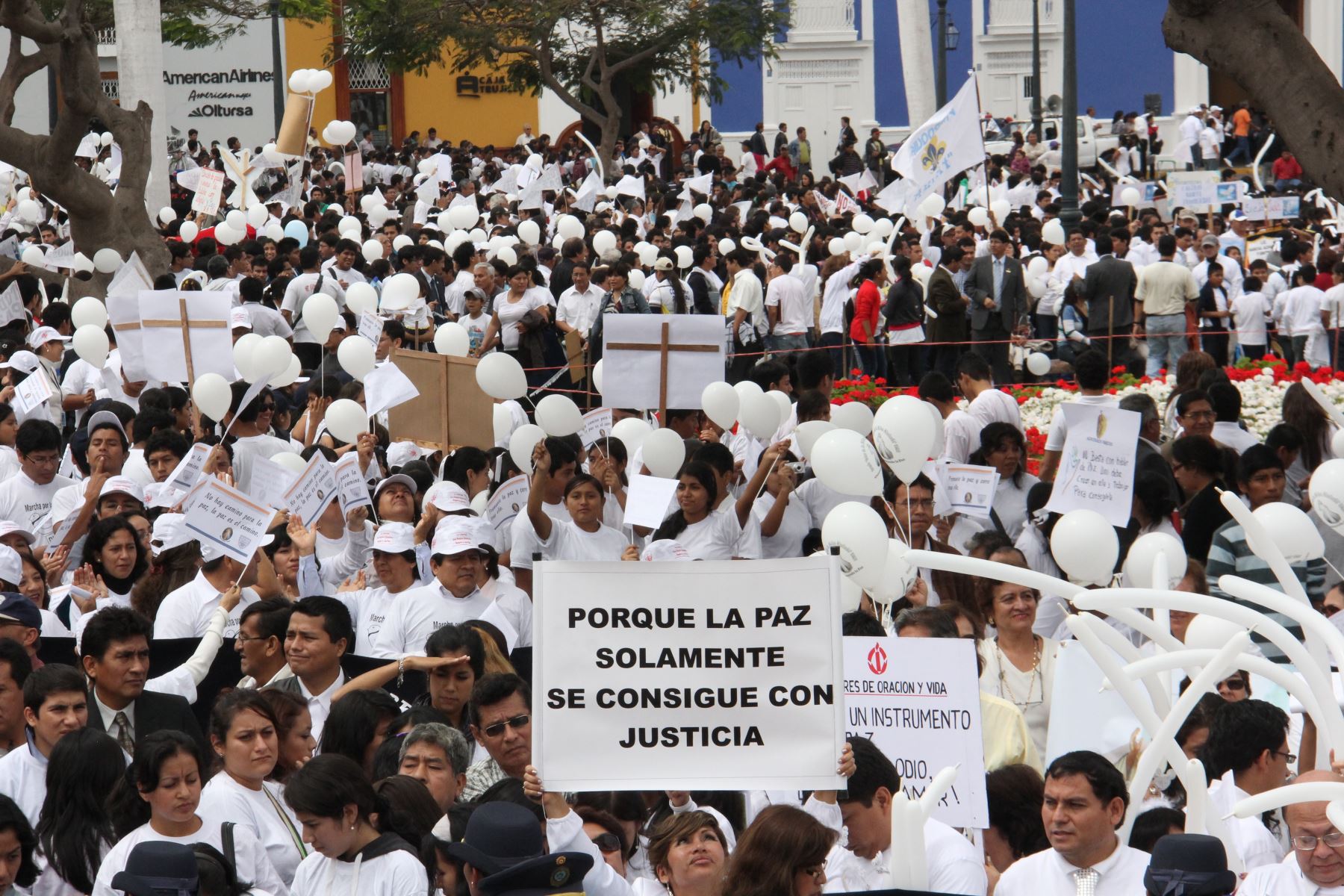 Autoridades regionales y locales de La Libertad convocaron para este viernes 24 a una marcha contra ola de homicidios que afecta a Trujillo. ANDINA