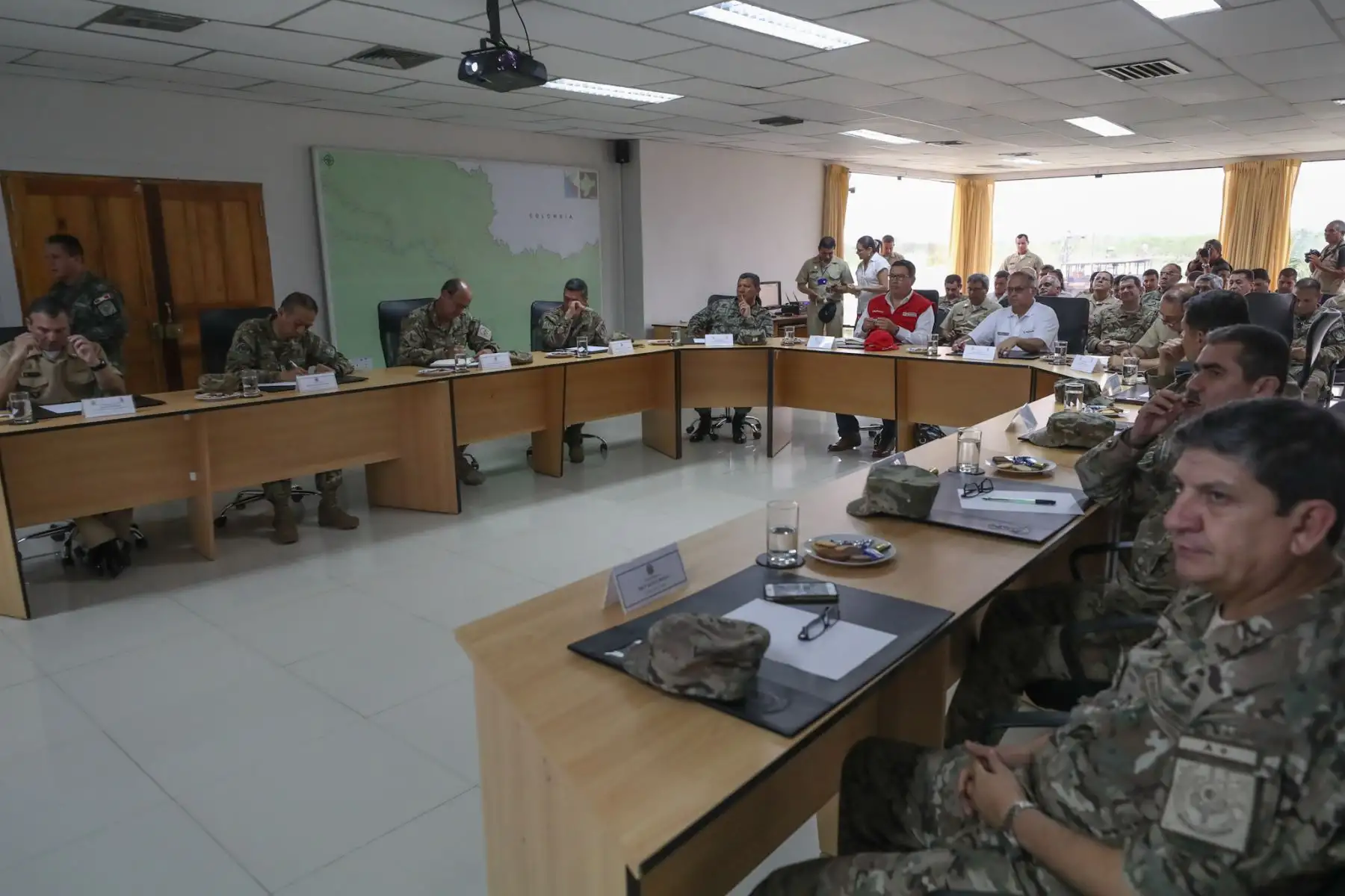 Ministro de Defensa José Huerta
inspeccionó bases militares en Iquitos 
Foto: ANDINA/MINDEF