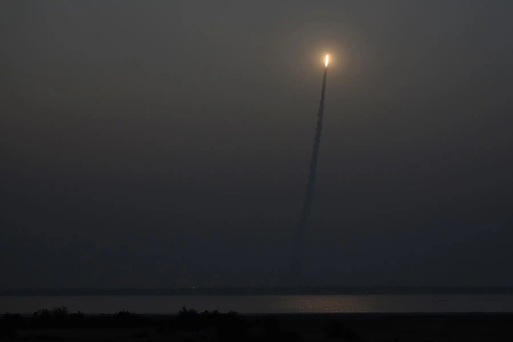 El Satélite Polar de la Organización de Investigación Espacial de la India es lanzado al espacio desde el centro espacial Satish dawan. Foto: AFP