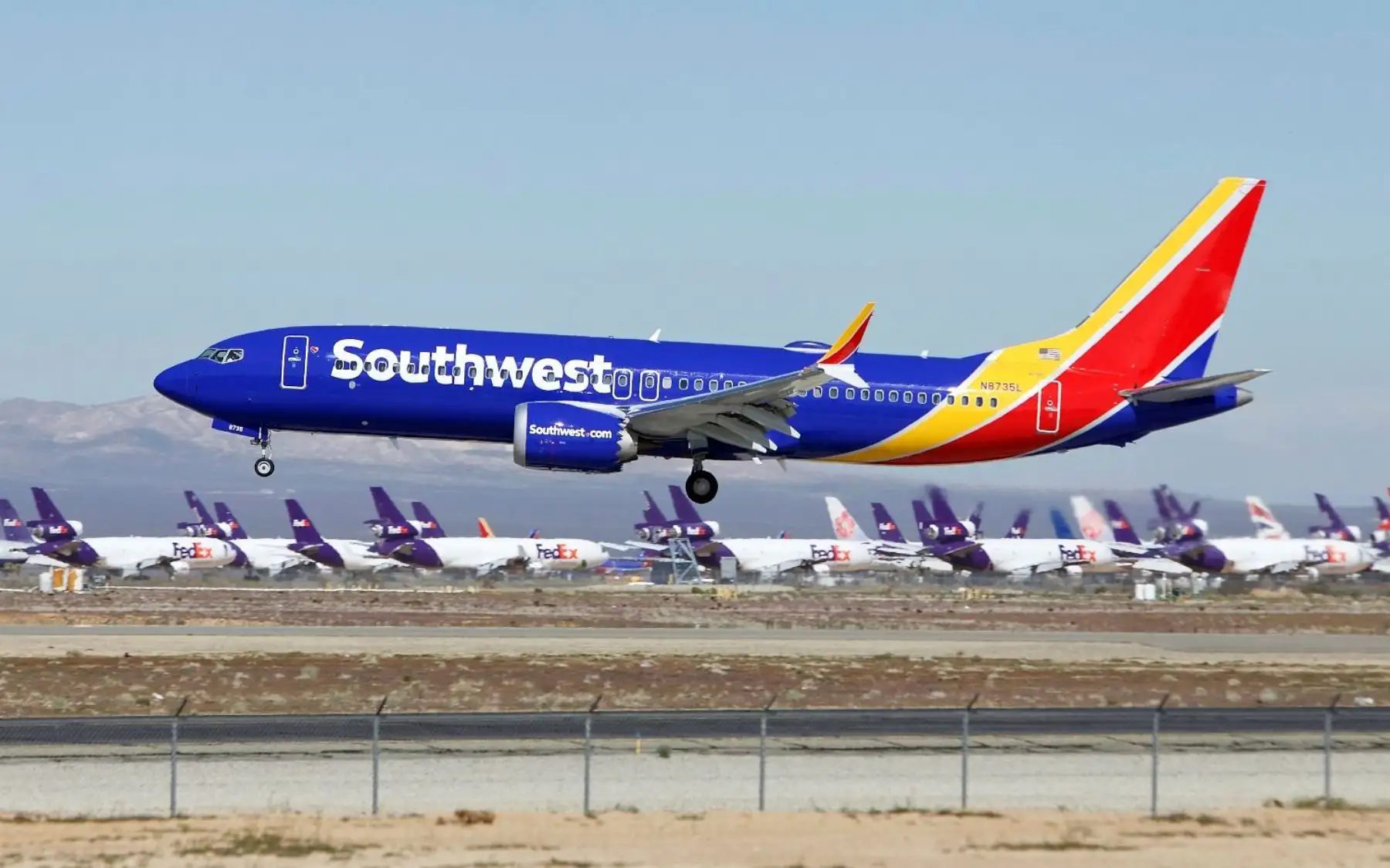 Los 737 MAX 8 de la compañía estadounidense Boeing.