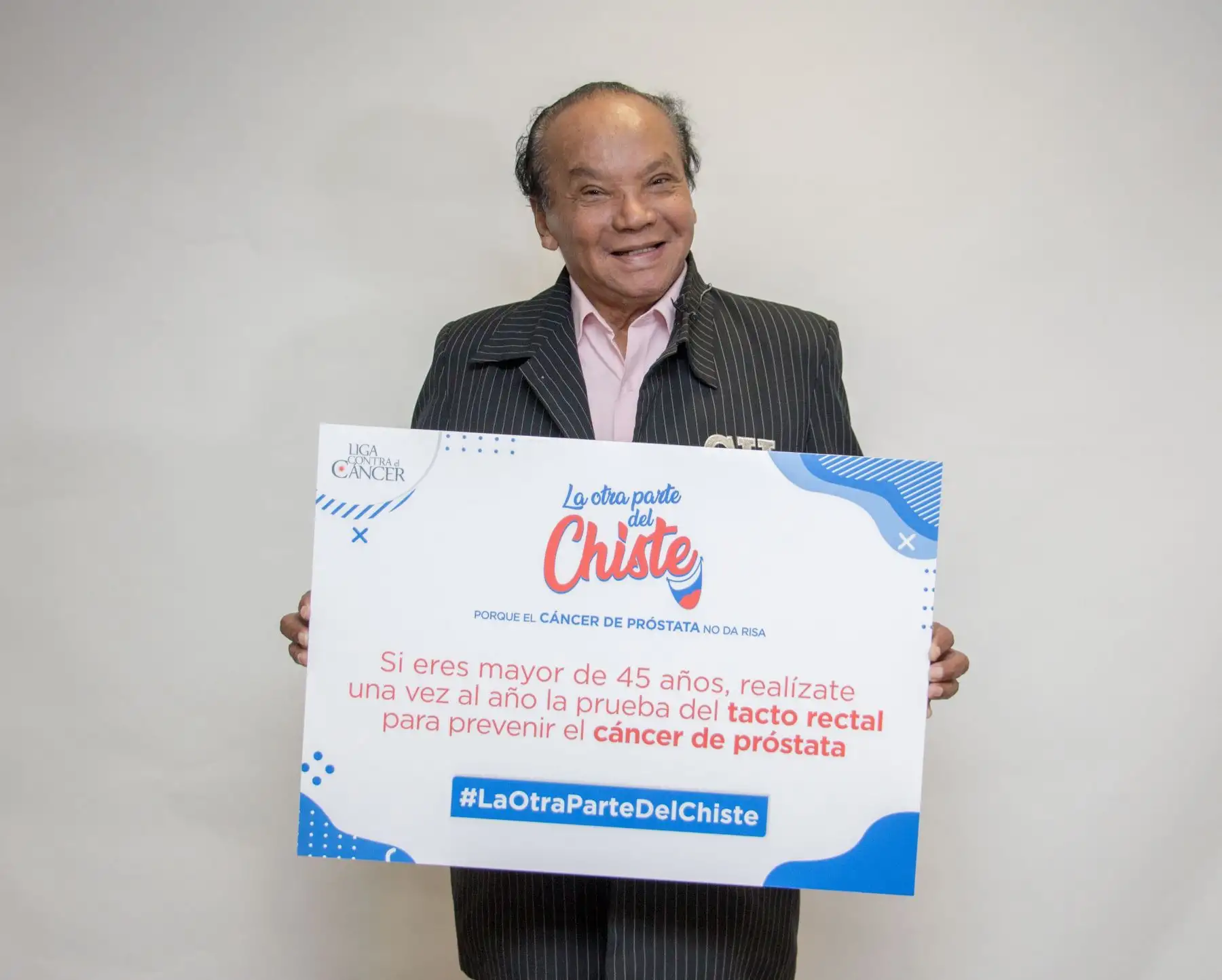 Liga Contra el Cáncewr lanza campaña El Otro Lado del Chiste. Foto: ANDINA/Difusión