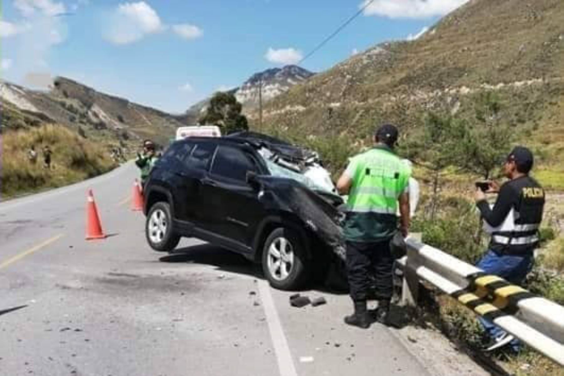 Accidente en la carretera Central deja dos muertos y un herido grave. ANDINA/Pedro Tinoco