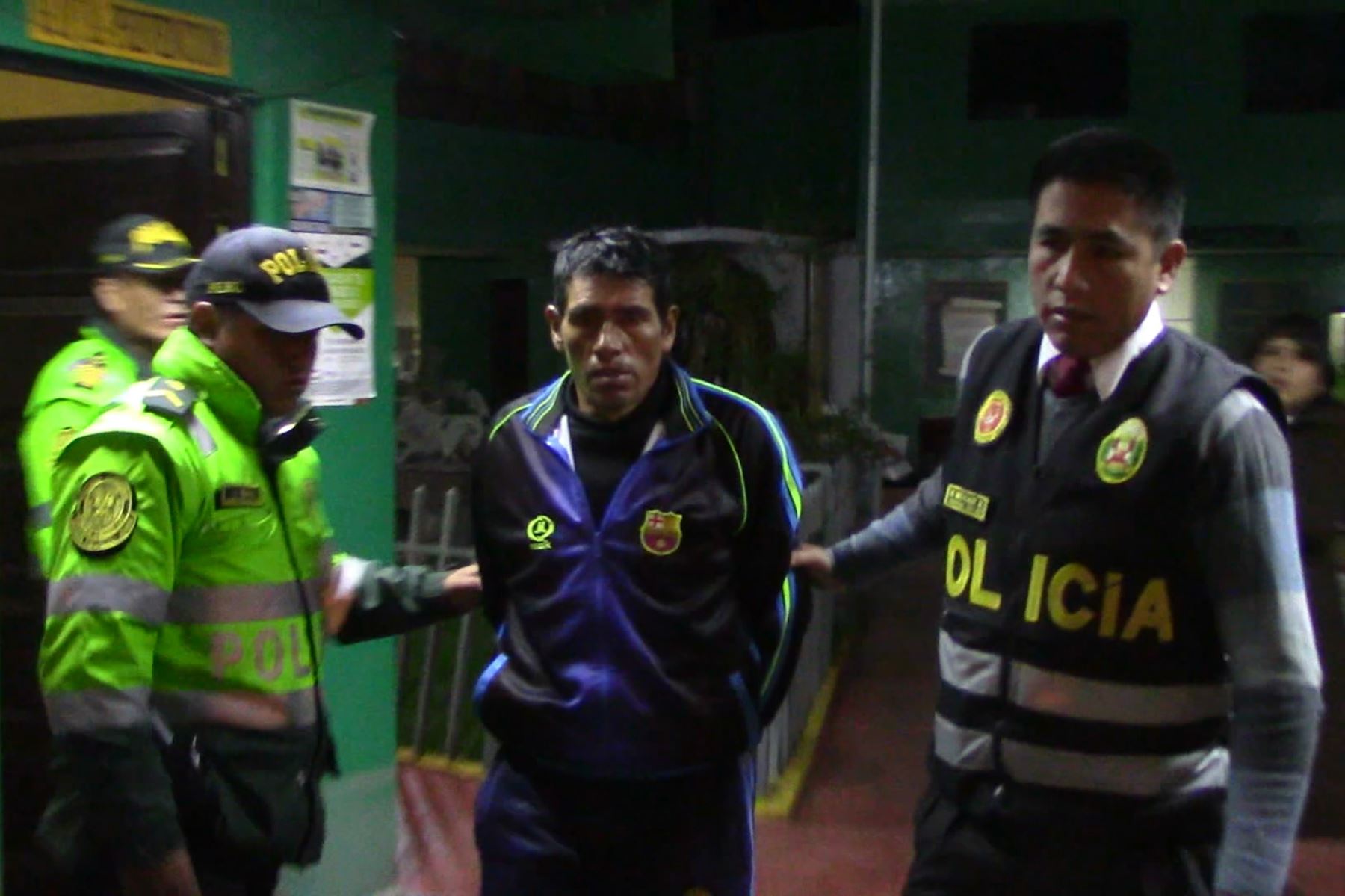 Policía de Junín detiene a sujeto acusado de asesinar a su madre en Chupaca. ANDINA/Pedro Tinoco