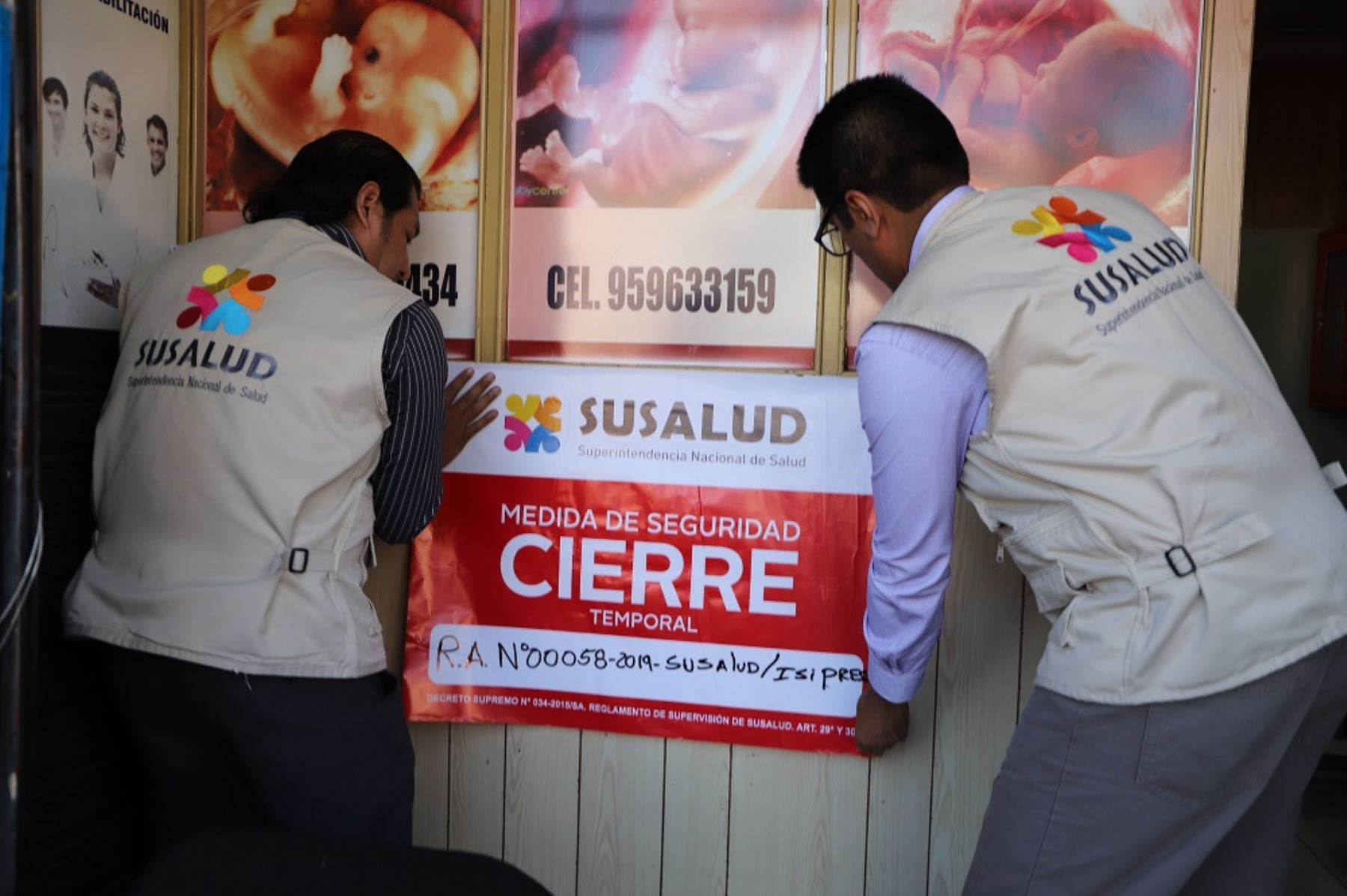 Susalud clausura 20 establecimientos de salud informales en Arequipa. ANDINA/Difusión