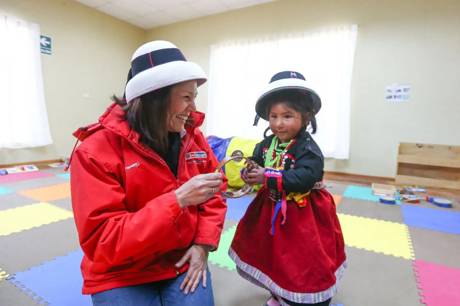 Ministra de Inclusión Social Paola Bustamante inauguró sede de Servicio Cuna Más; para Cuidado Diurno en la comunidad de Fuerabamba. Foto.ANDINA/MIDIS