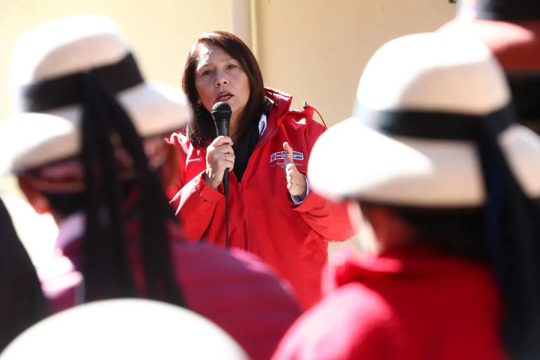 Ministra de Inclusión Social Paola Bustamante inauguró sede de Servicio Cuna Más; para Cuidado Diurno en la comunidad de Fuerabamba. Foto.ANDINA/MIDIS