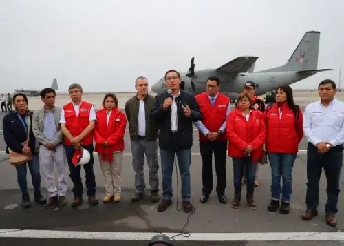 Presidente Martín Vizcarra viajó a zonas afectadas por sismo.