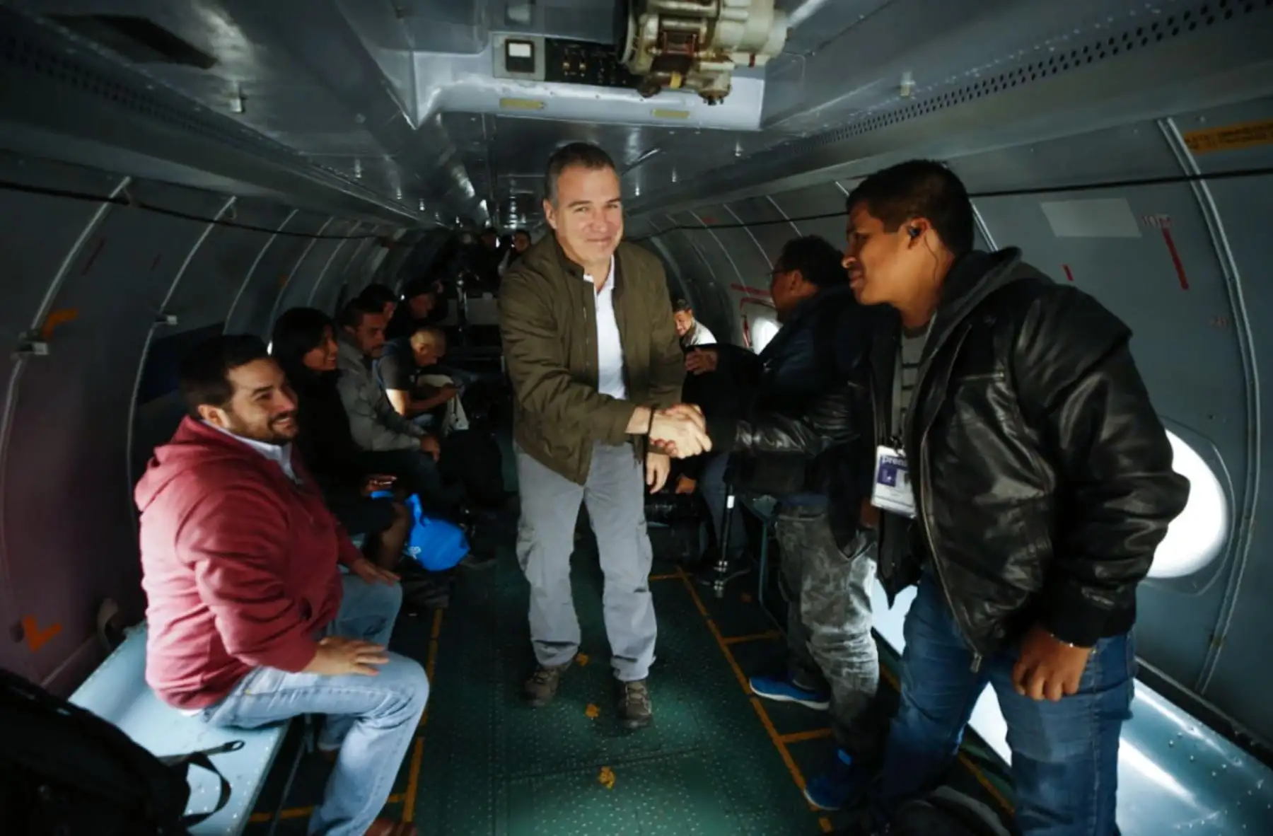 Primer Ministro Salvador del Solar, se reúne con autoridades de San Martín tras el sismo de magnitud 8.0  registrado esta madrugada. Foto: ANDINA/ PCM