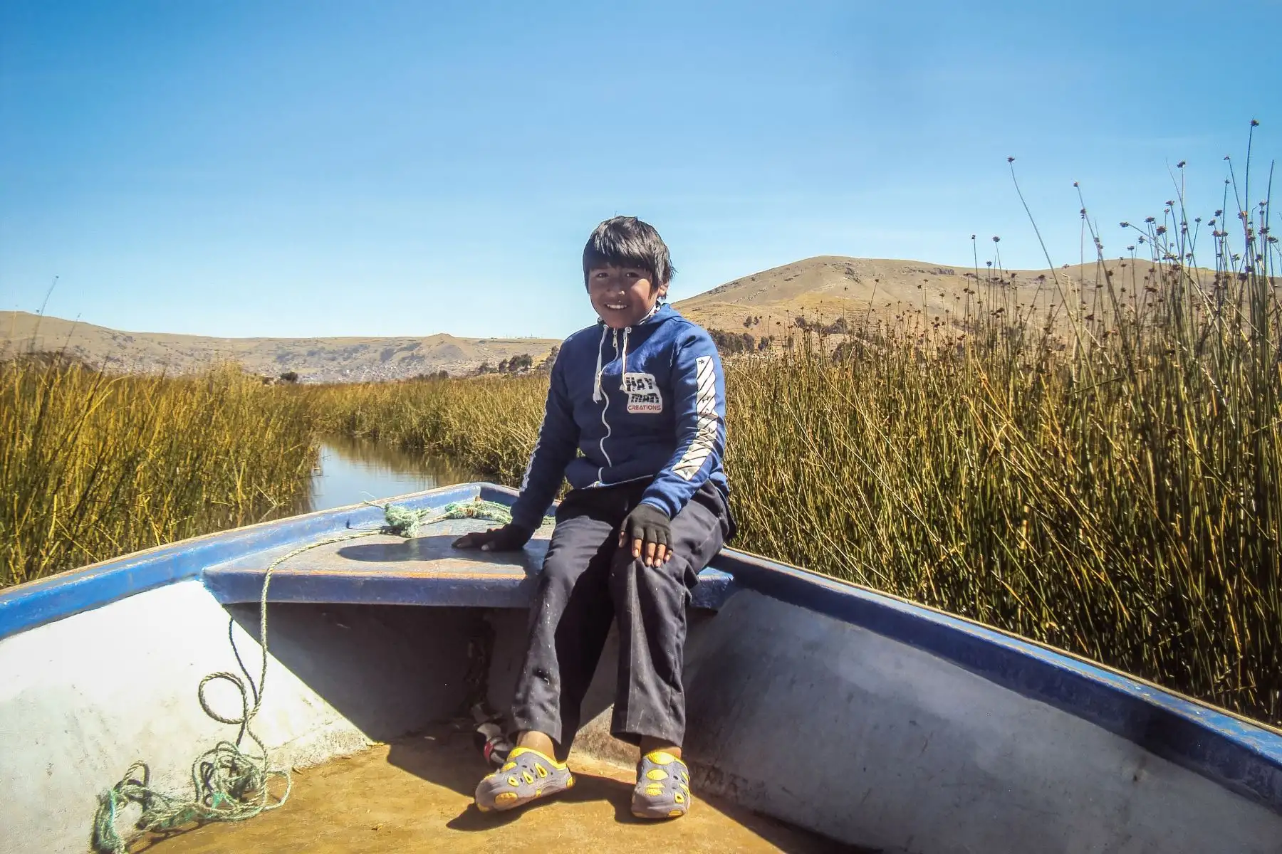 Niños, niñas y adolescentes del pueblo originario Uro fueron partícipes del  proyecto «Qhas Qot Zuñinaka» “las personas de agua y lago”, que tiene como objetivo revalorar sus costumbres a través de la fotografía.
Foto: ANDINA/Cortesía Colectivo HATUN ÑAKAJ
