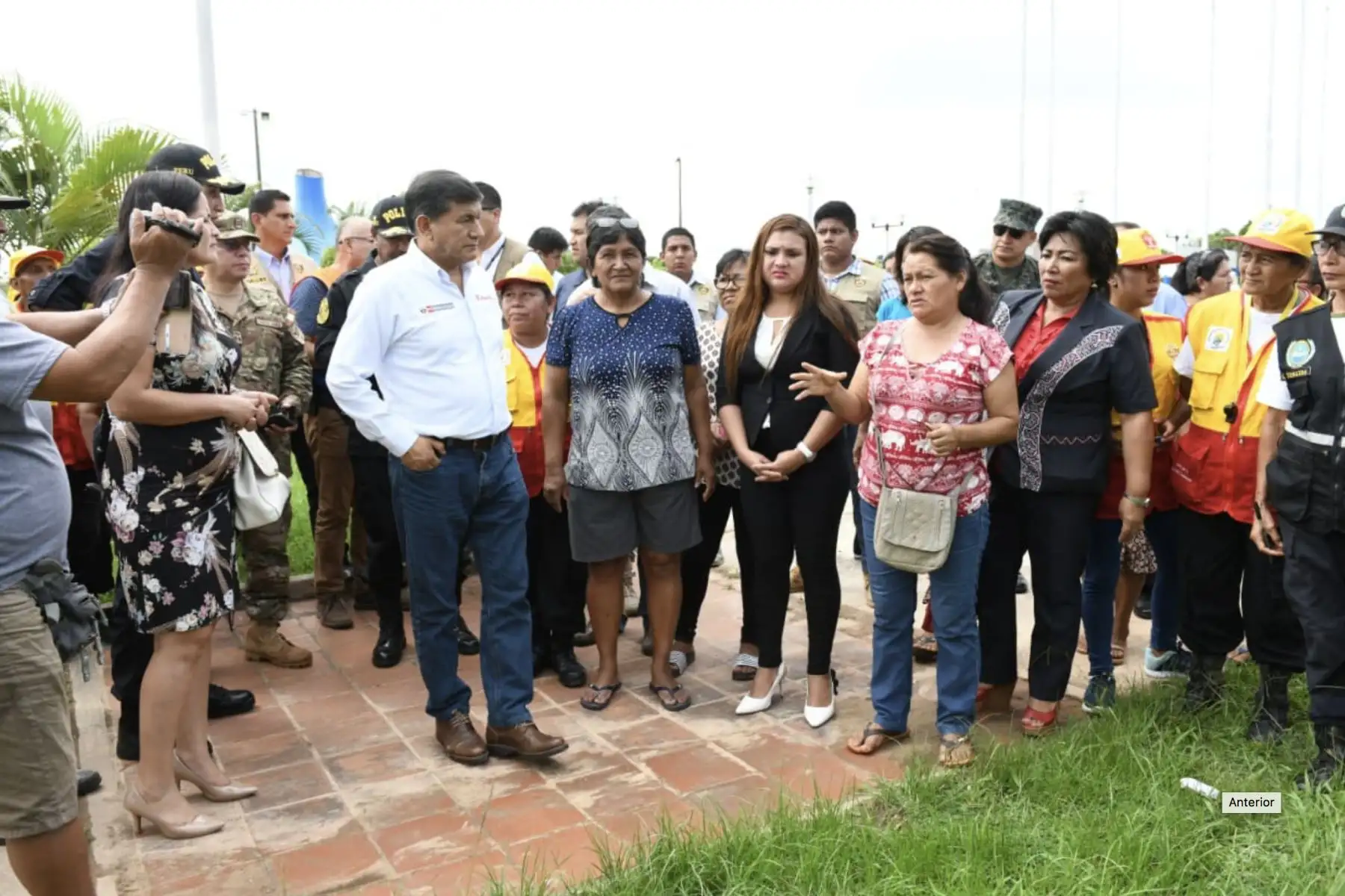 Ministro del Interior, Carlos Morán, llegó a Pucallpa, en la región Ucayali, para supervisar in situ los efectos del fuerte sismo registrado esta madrugada en la región Loreto. Foto: ANDINA/ MININTER