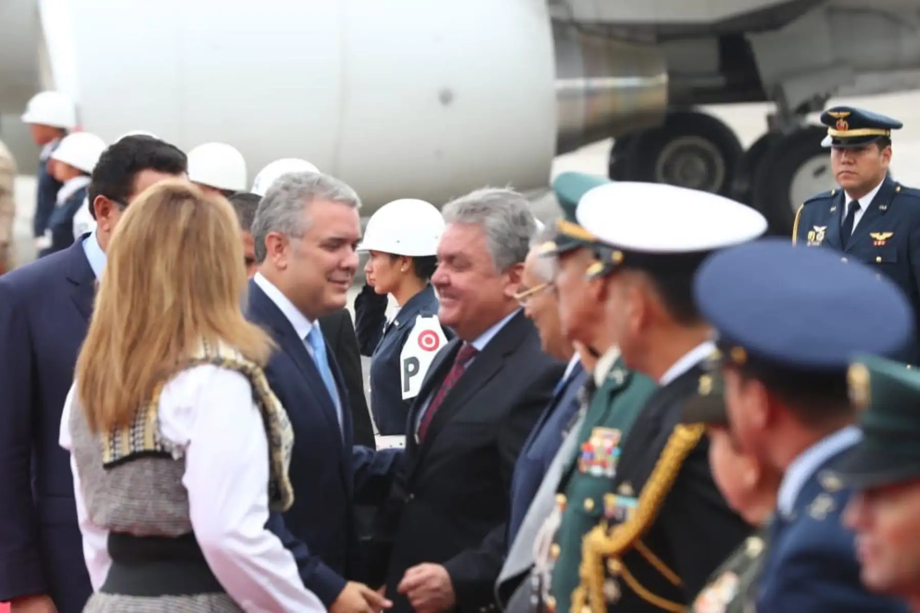 El presidente de Colombia, Iván Duque Márquez, llegó a Lima para participar de la Cumbre Presidencial Andina. Foto: ANDINA/ Norman Cordova