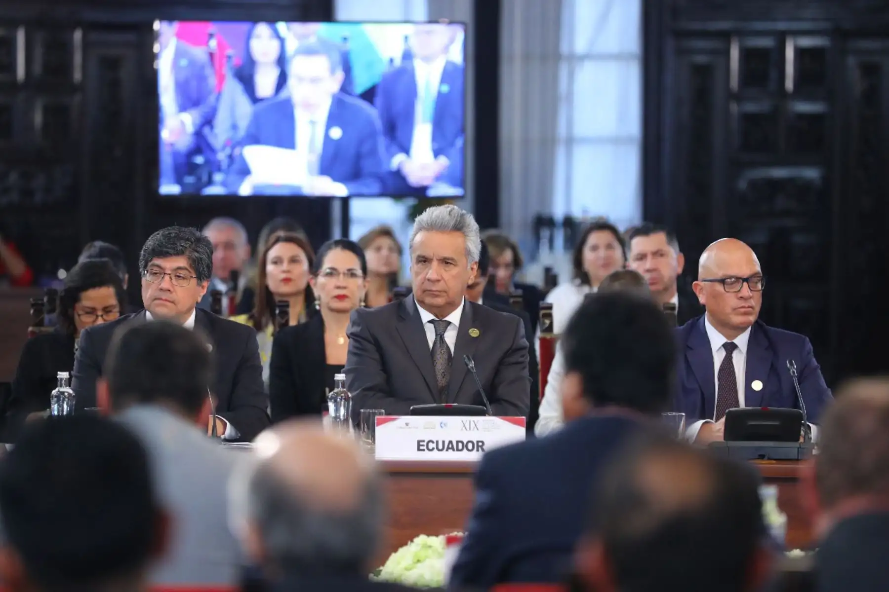 El jefe del Estado, Martín Vizcarra, preside la XIX Cumbre Presidencial de la Comunidad Andina, que se desarrolla en Palacio de Gobierno.Foto:ANDINA/Prensa Presidencia