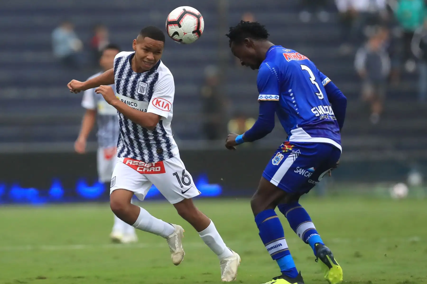 Alianza Lima derrotó 2 a 1 a Binacional por la Liga 1 - Apertura 2019 con goles de Aldair Salazar y Mauricio Affonso, descontó Donald Millán.

Foto: ANDINA/Juan Carlos Guzmán Negrini.