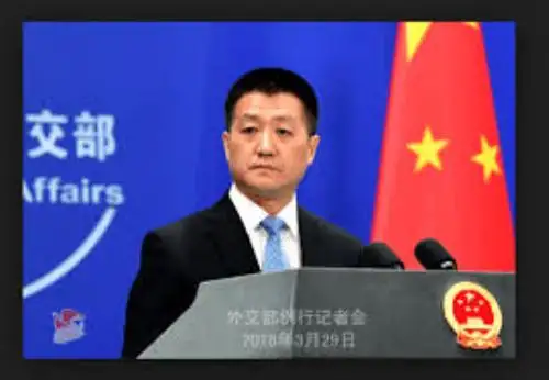 Portavoz del Ministerio de Relaciones Exteriores de China, Lu Kang.
