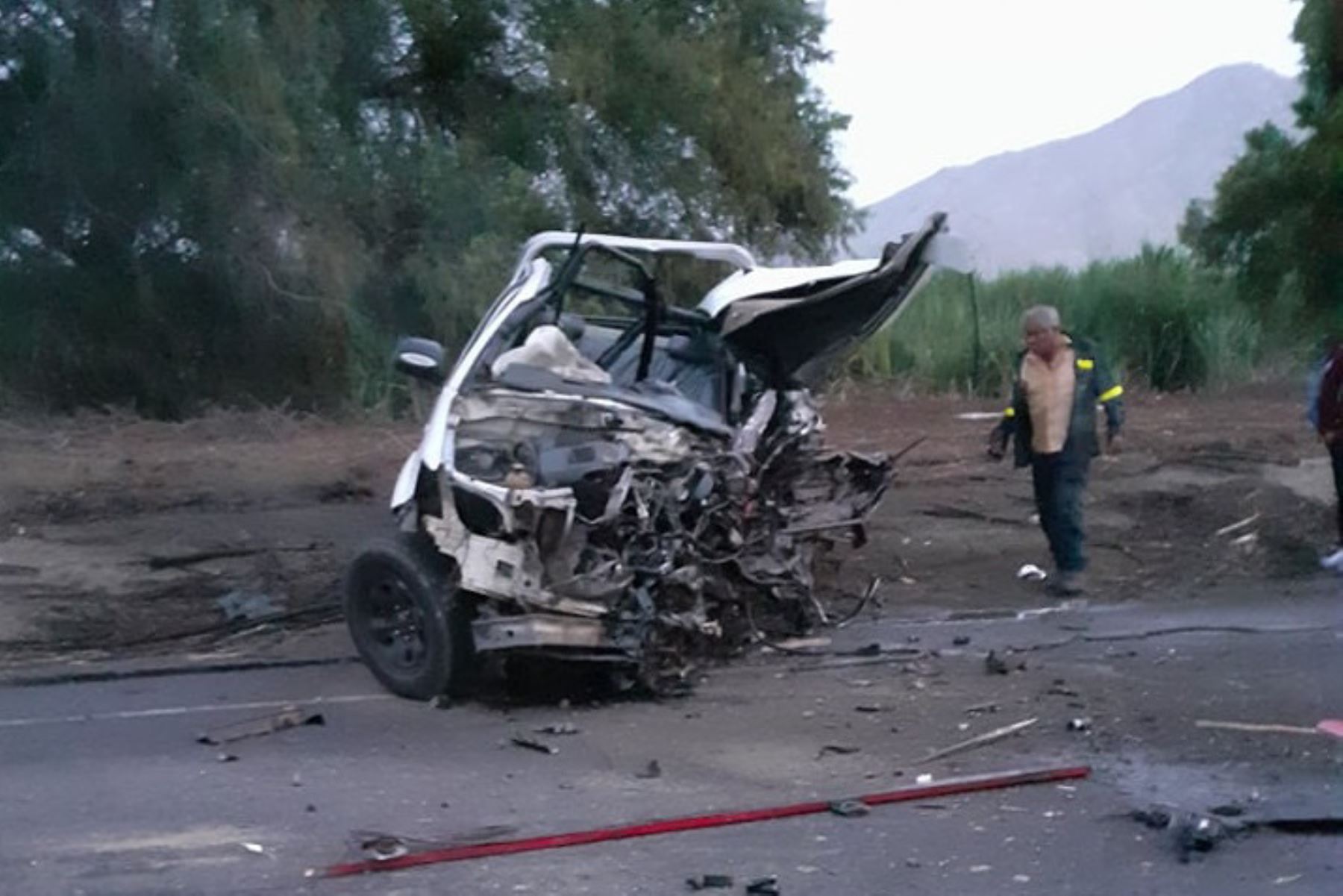 Violento accidente de tránsito en Áncash deja dos muertos y cuatro heridos. ANDINA/Difusión