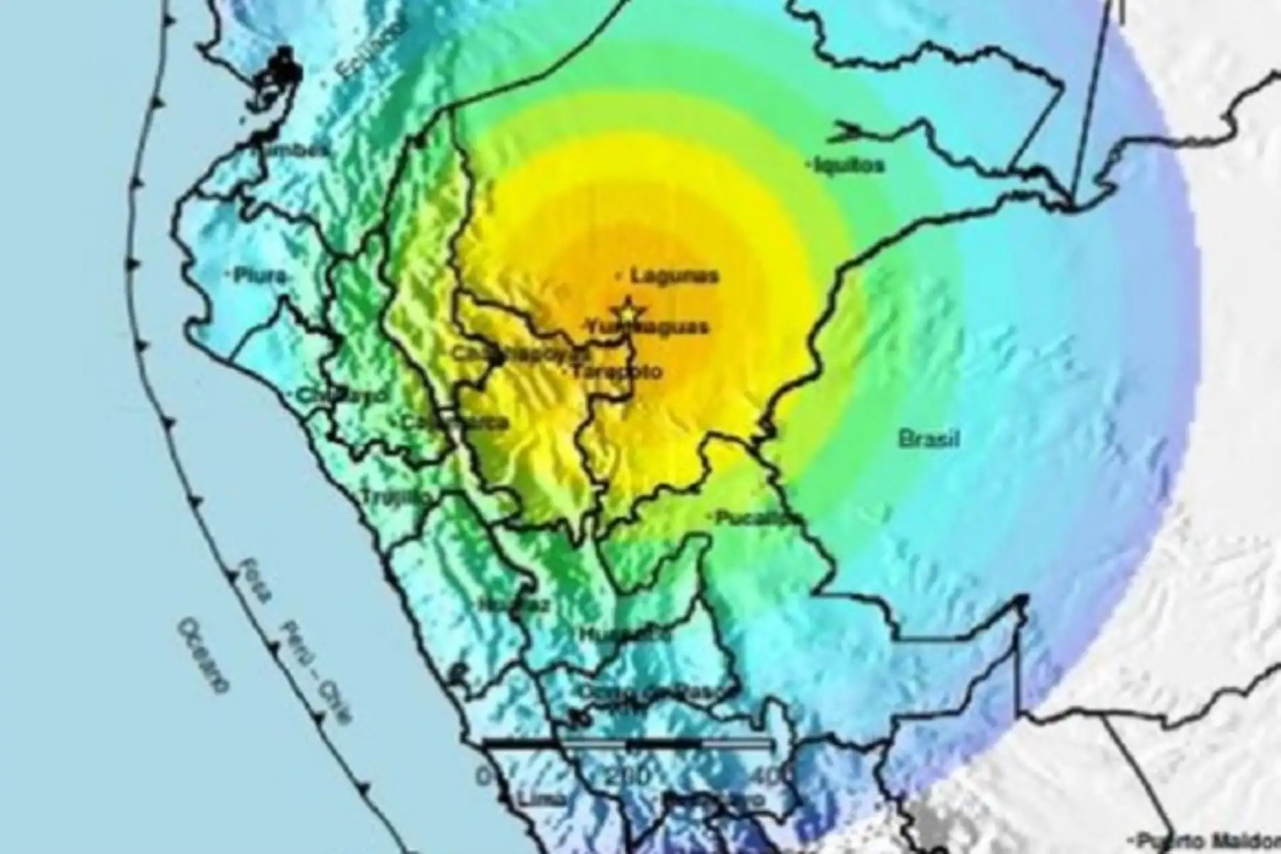 Con el reciente sismo en Loreto suman cuatro los que superaron la magnitud 7 este año. ANDINA/Difusión