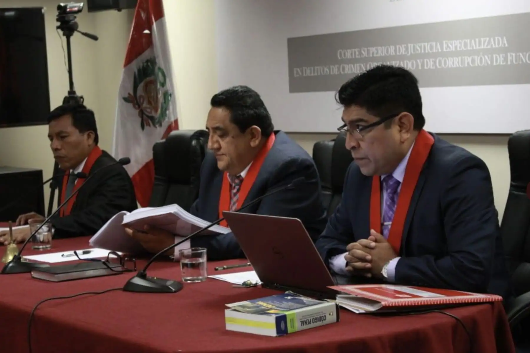 Primera Sala Penal de Apelaciones Nacional Permanente Especializada en Delitos de Corrupción de Funcionarios realiza audiencia de apelación de exalcaldesa Susana Villarán y otros a prisión preventiva por asociación ilícita, cohecho pasivo propio y lavado de activos. Foto: ANDINA/Poder Judicial