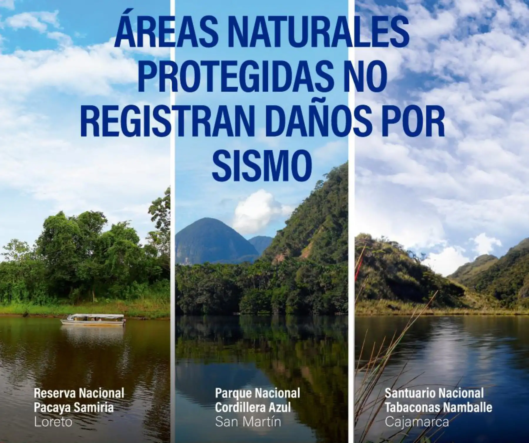 Sismo en Loreto: áreas naturales protegidas no registran daños