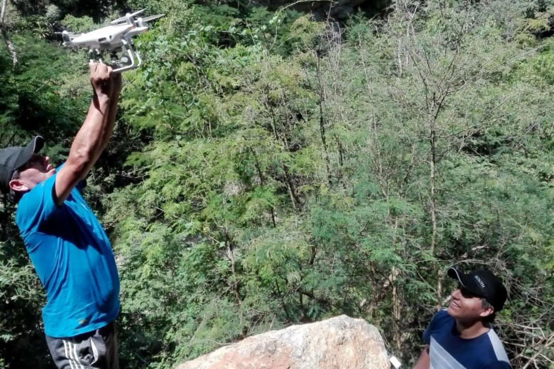 Amazonas: OTASS utiliza drones para evaluar daños en tubería matriz en El Cangrejal