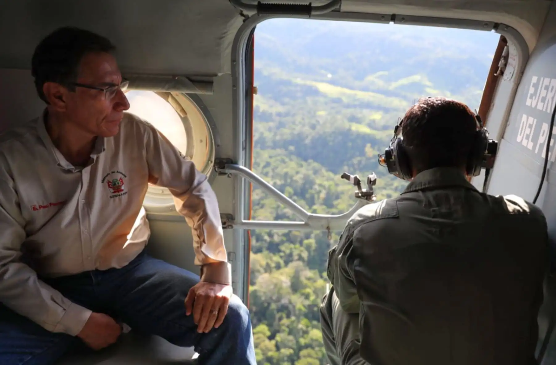El Presidente Martín Vizcarra visitó el distrito de Sauce, en San Martin, para supervisar los trabajos de rehabilitación tras el sismo. Foto: ANDINA/ Prensa Presidencia