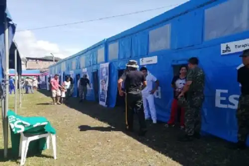 El Seguro Social de Salud (EsSalud) instaló el Hospital Perú en el distrito de Llochegua, provincia de Huanta, región Ayacucho, para prevenir enfermedades y brindar atención médica a la población del Valle de los Ríos Apurímac, Ene y Mantaro (Vraem). Asimismo, inauguró dos ferias de la salud contra la anemia infantil.