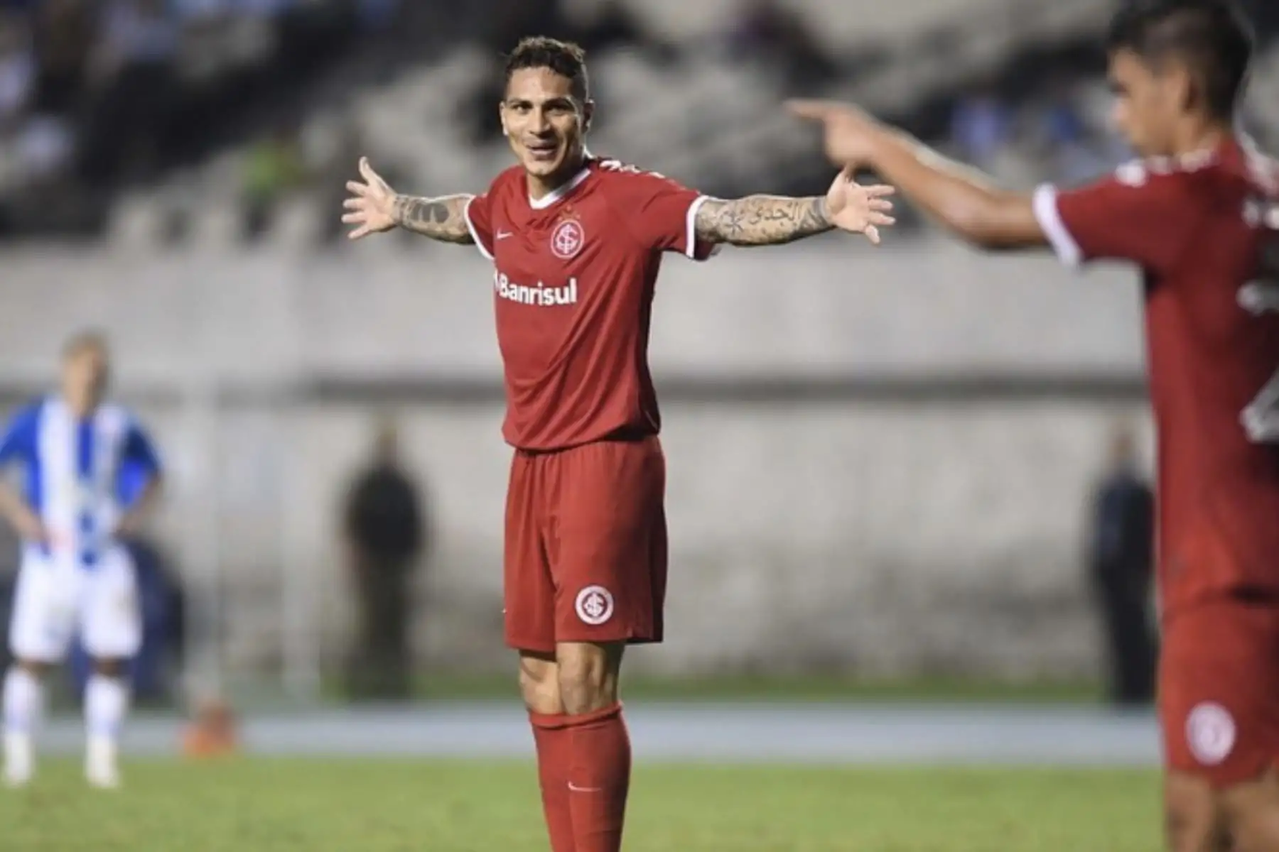 Paolo Guerrero anotó su octavo gol con el Internacional por la vuelta de octavos de final de la Copa Brasil. Foto: Ricardo Duarte/ Internacional