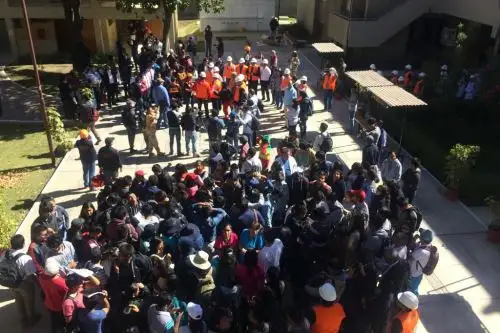 Piden a arequipeños una mayor participación en los simulacros de sismo. ANDINA