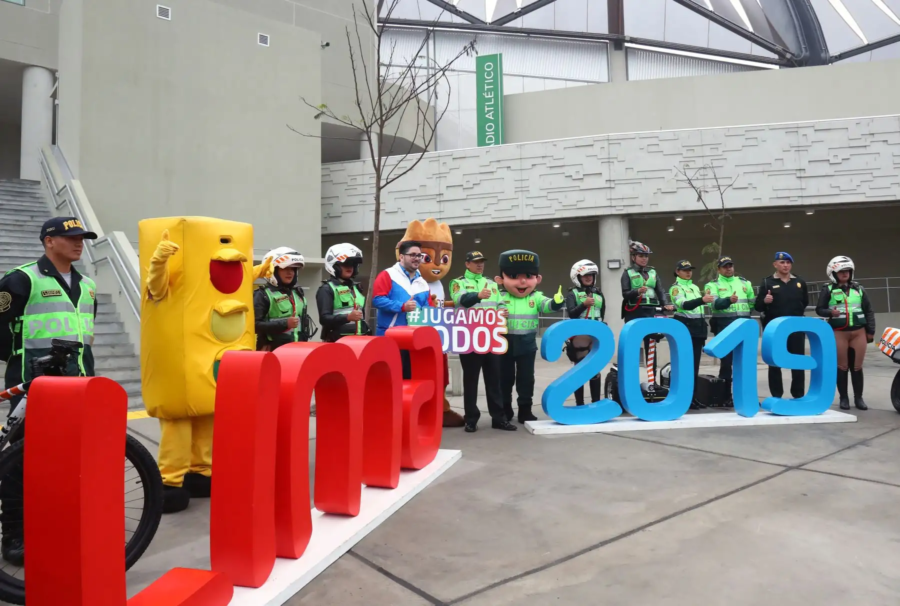 Policía Nacional realiza la  primera prueba del carril para los juegos  Lima 2019 Foto: ANDINA/Norman Córdova