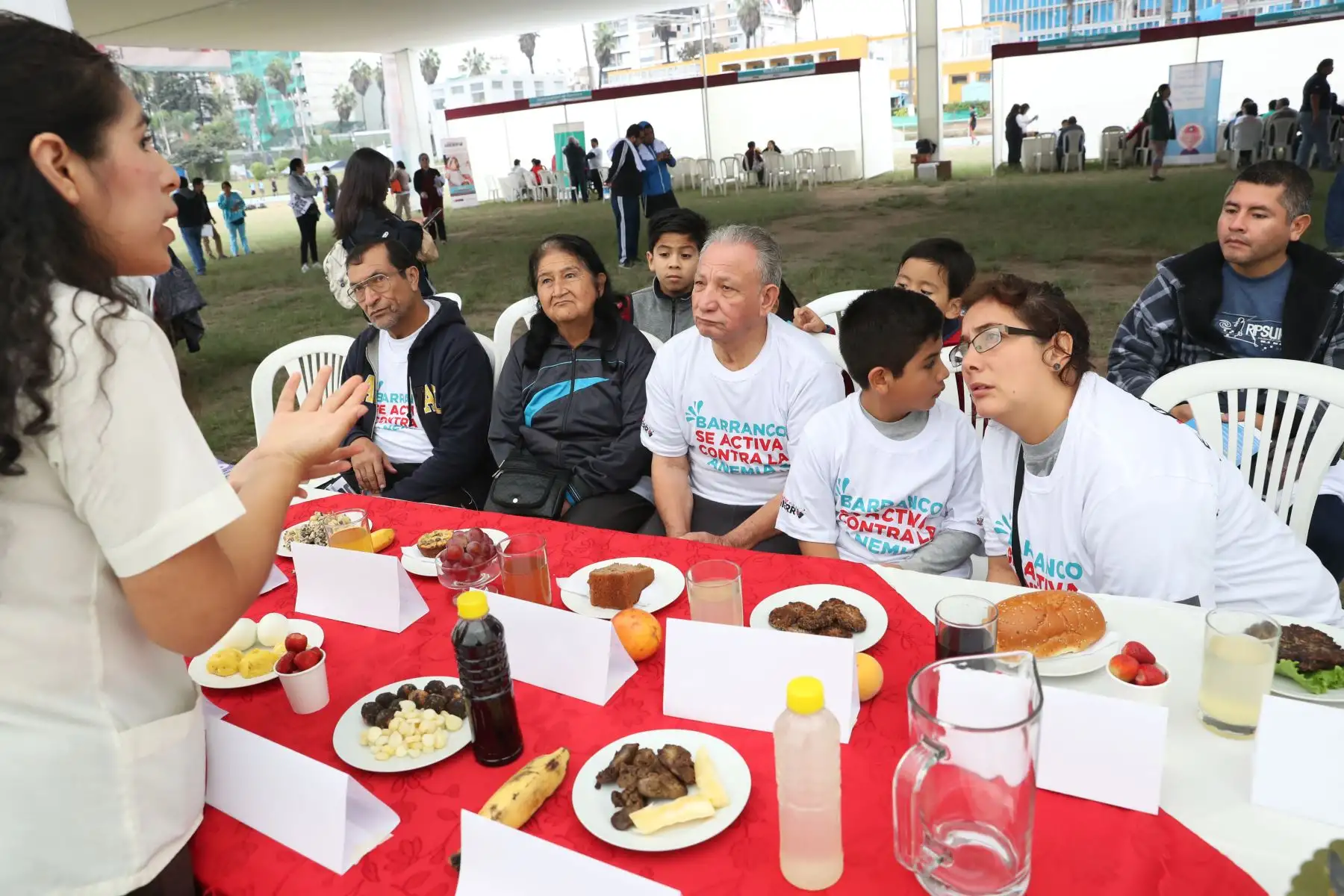 Charlas demostrativas de alimentos y loncheras saludables que ayudan en la lucha contra la anemia. Foto: ANDINA/Melina Mejía