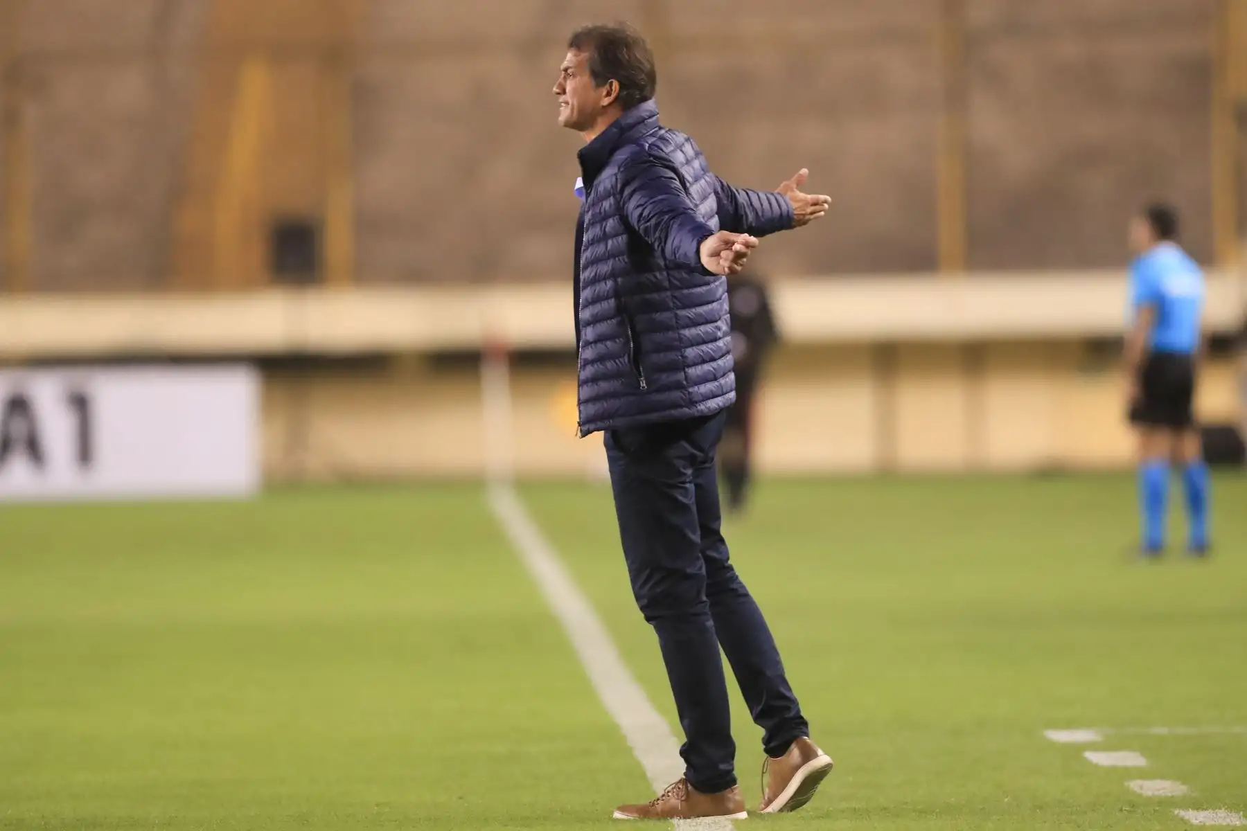 Universitario venció 2-1 a UTC en el Monumental de Ate. Franco Navarro, DT del UTC

Foto: ANDINA/Juan Carlos Guzmán Negrini.