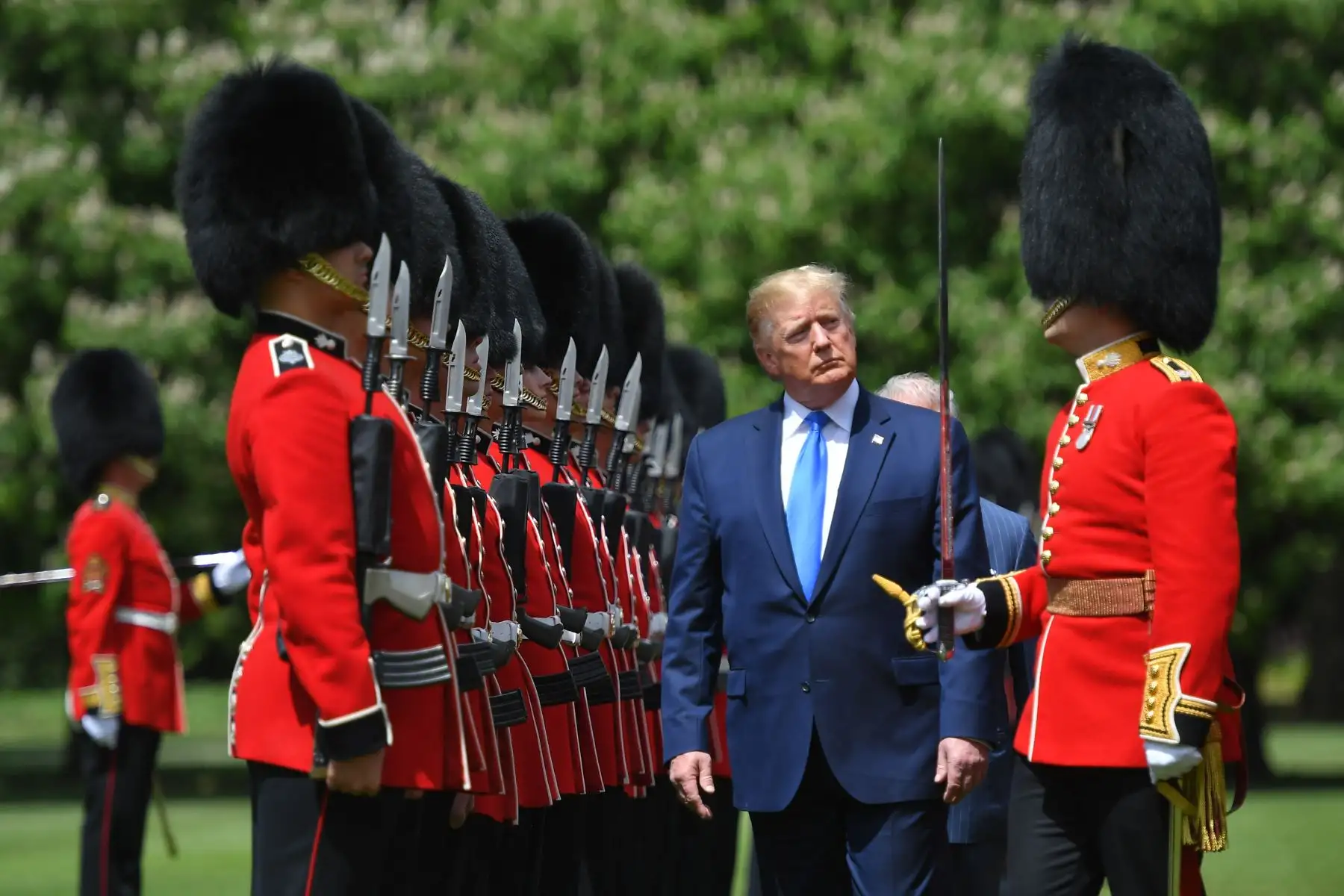 El presidente de los Estados Unidos, Donald Trump, en el Palacio de Buckingham en Londres. Foto: AFP