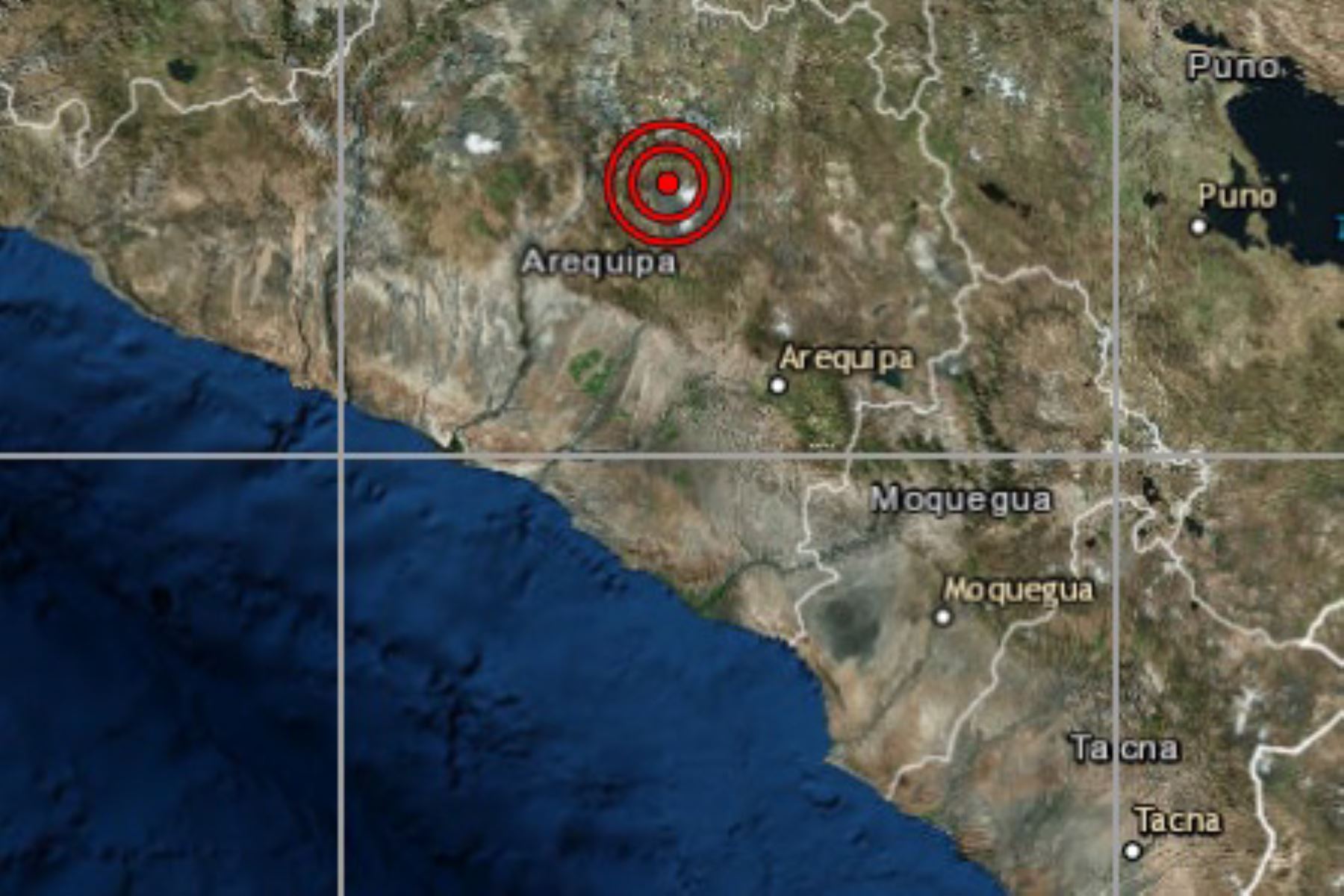 El Instituto Geofísico del Perú reportó esta noche un sismo de magnitud 4.4 en la provincia de Caylloma, región Arequipa.