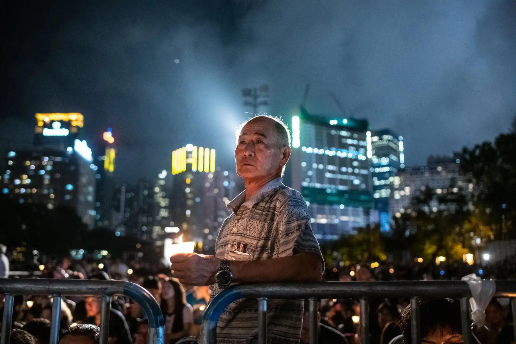 Vigilia en Hong Kong para conmemorar el 30 aniversario de Tiananmen. Foto: AFP
