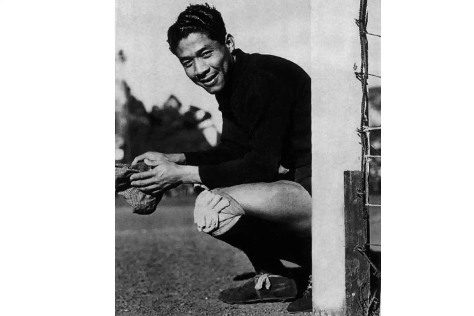 Lima - 1939 / Juan Honores, arquero de la selección peruana de fútbol que se coronó campeón sudamericano en 1939.