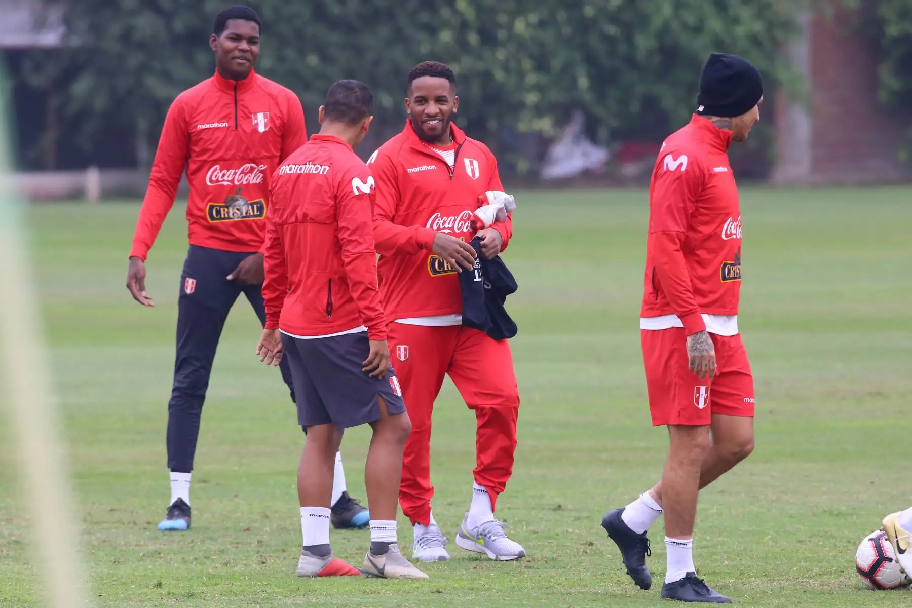 Entrenamiento de la selección Peruana de fútbol previo al partido amistoso, con la selección de Colombia, en la Videna. Foto: ANDINA/Vidal Tarqui