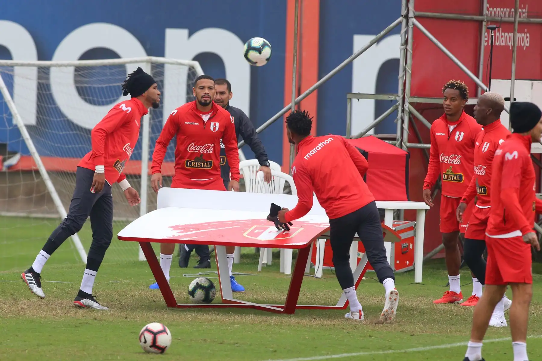 Entrenamiento de la selección Peruana de fútbol previo al partido amistoso, con la selección de Colombia, en la Videna. Foto: ANDINA/Vidal Tarqui